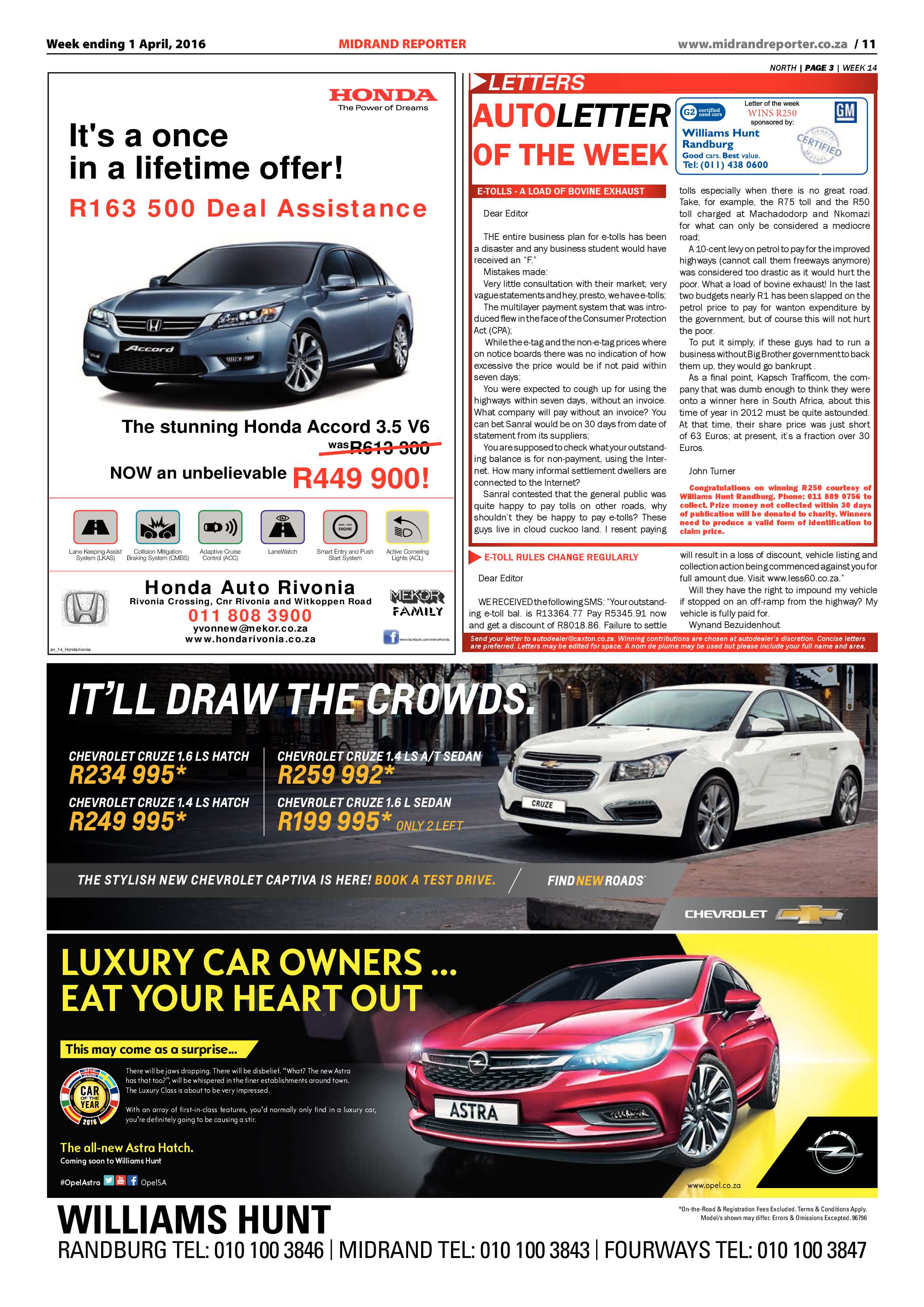 Midrand Reporter 01 April 2016 page 11