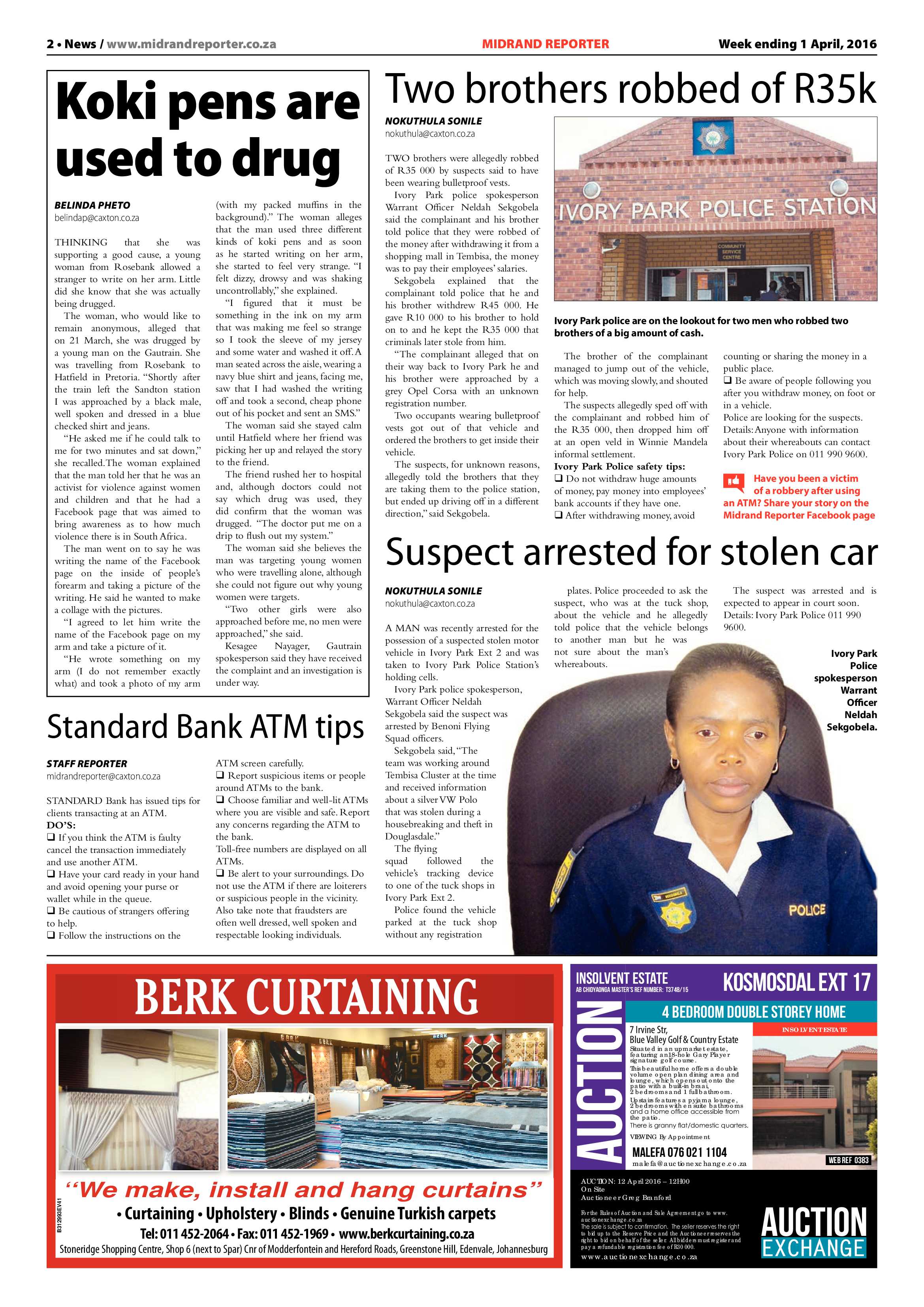 Midrand Reporter 01 April 2016 page 2