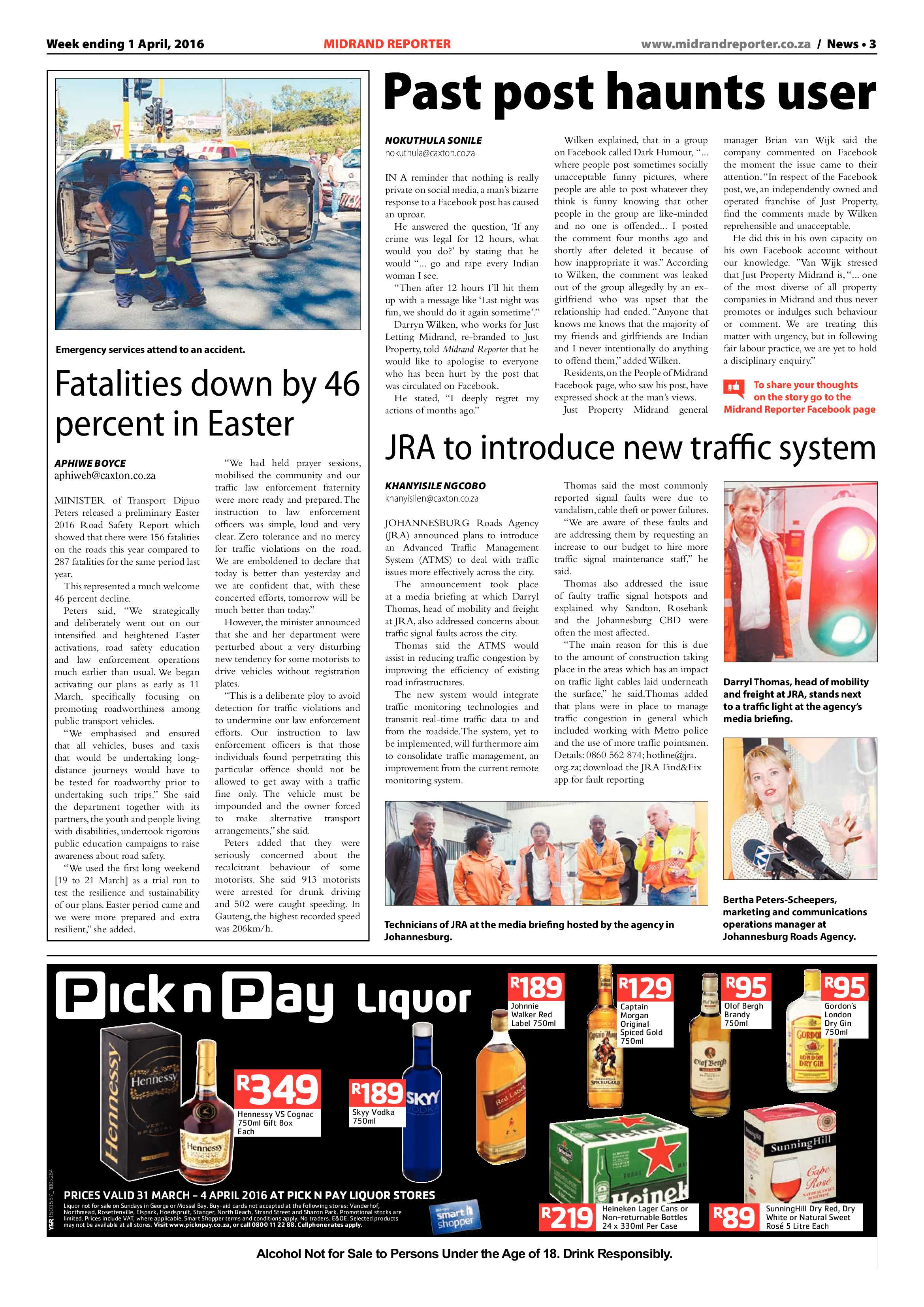 Midrand Reporter 01 April 2016 page 3