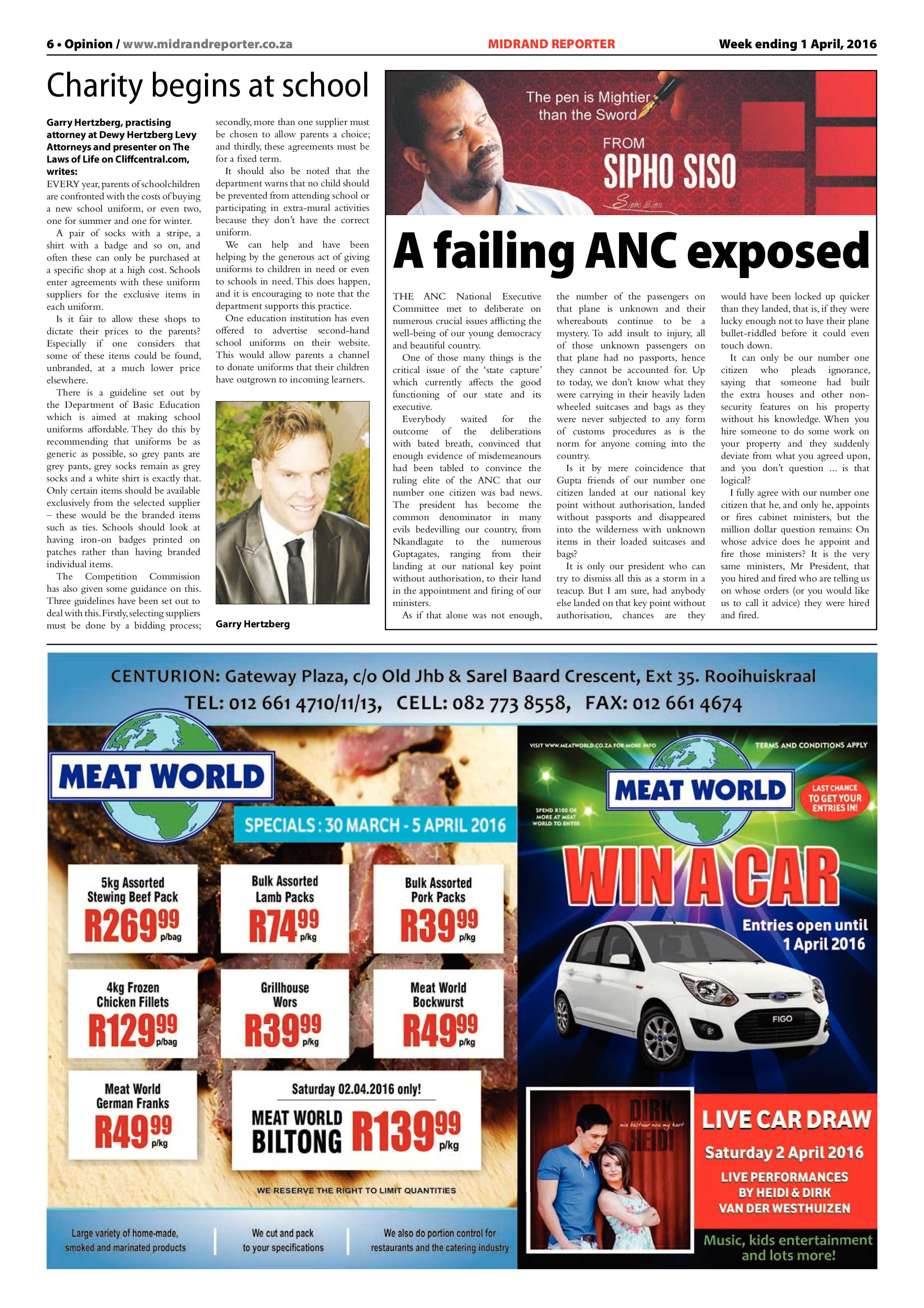 Midrand Reporter 01 April 2016 page 6