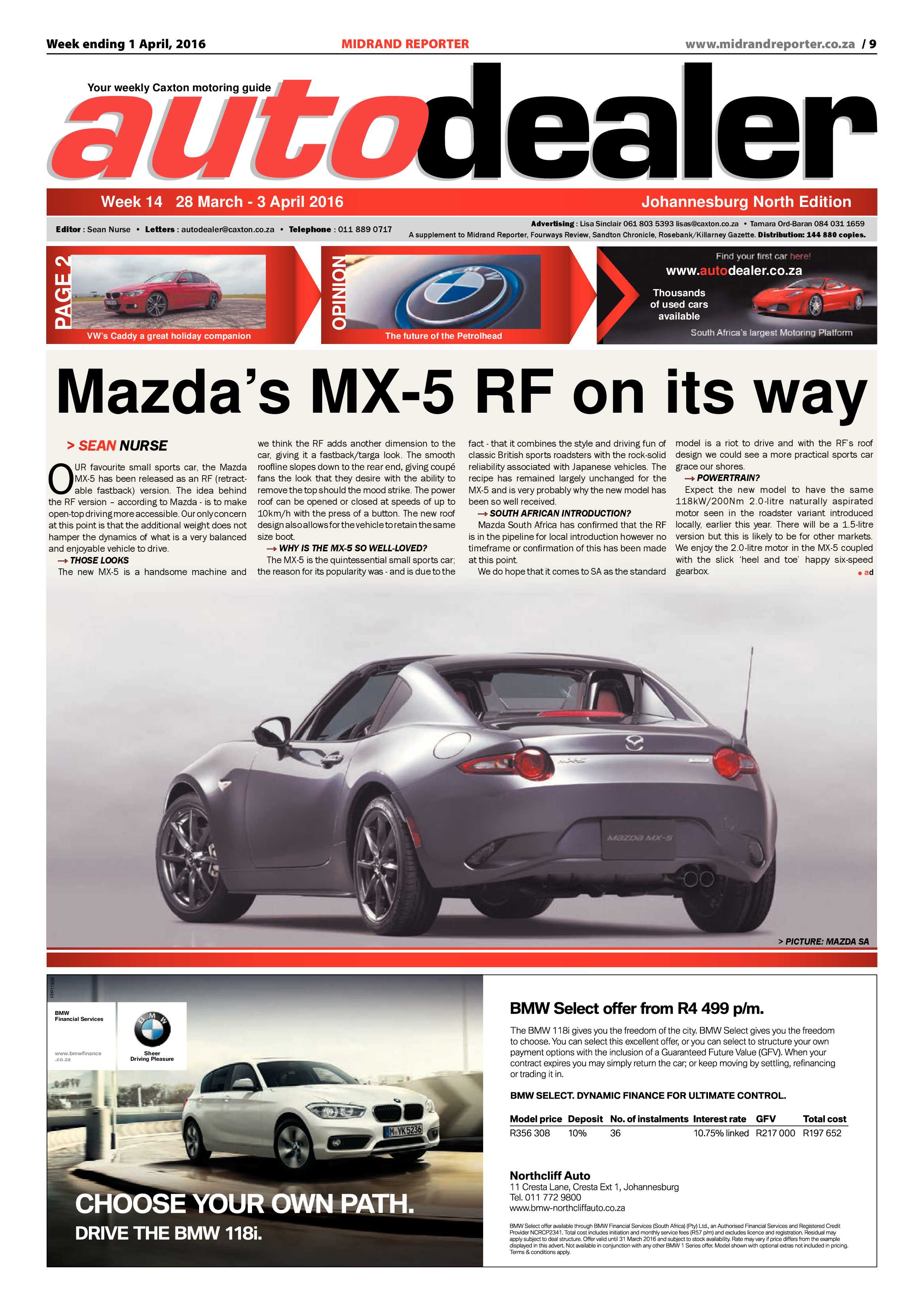 Midrand Reporter 01 April 2016 page 9