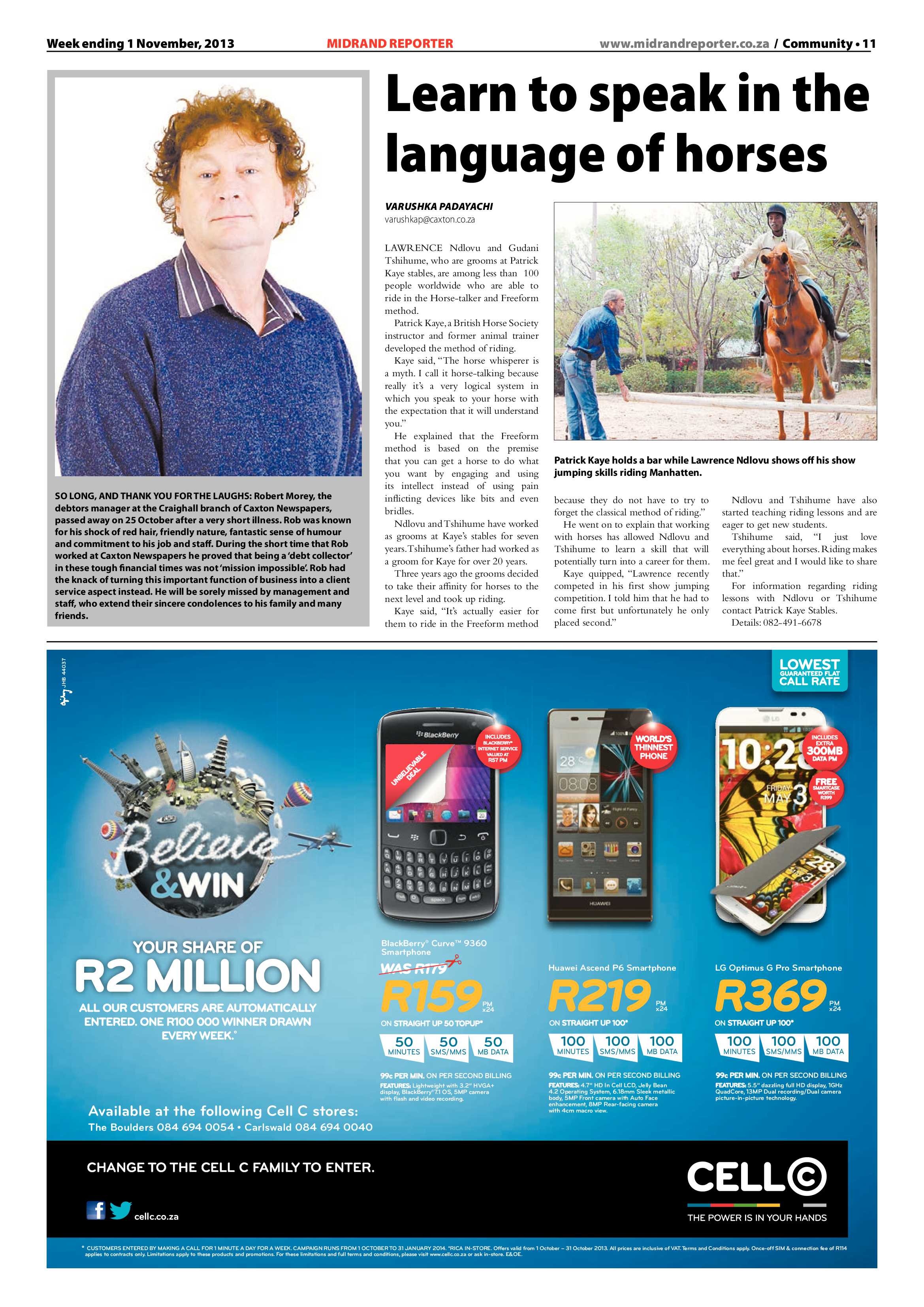 Midrand Reporter 01 November 2013 page 11