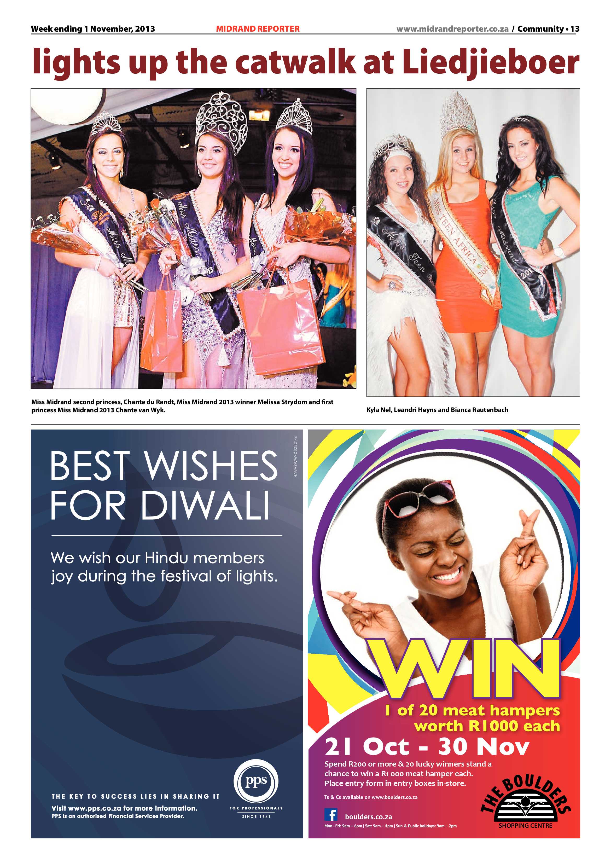 Midrand Reporter 01 November 2013 page 13
