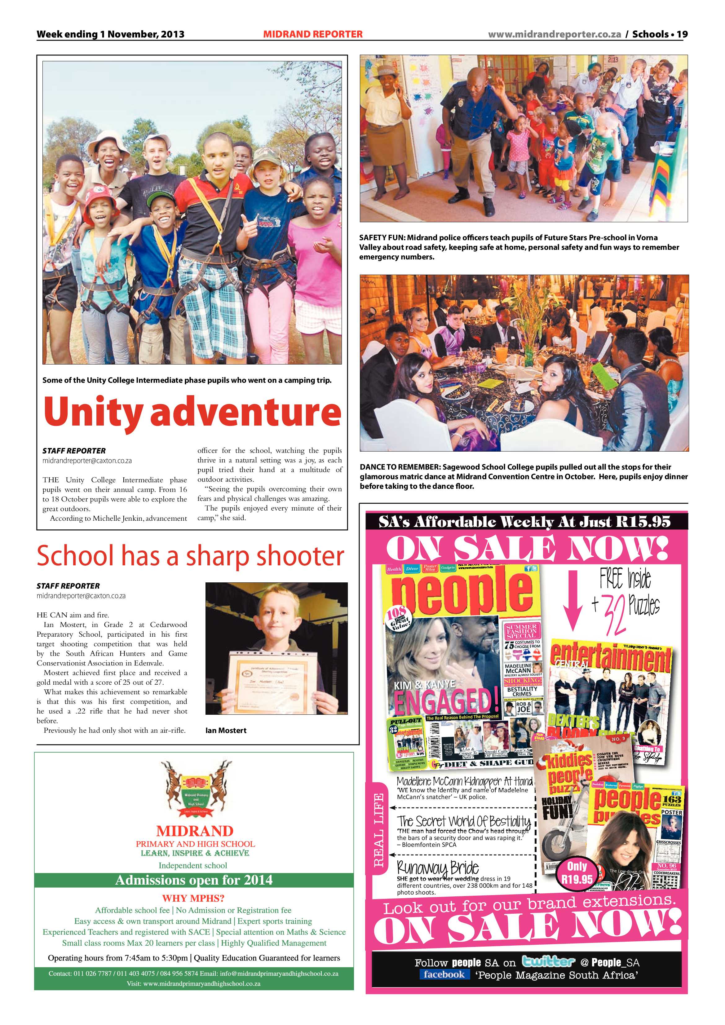 Midrand Reporter 01 November 2013 page 19
