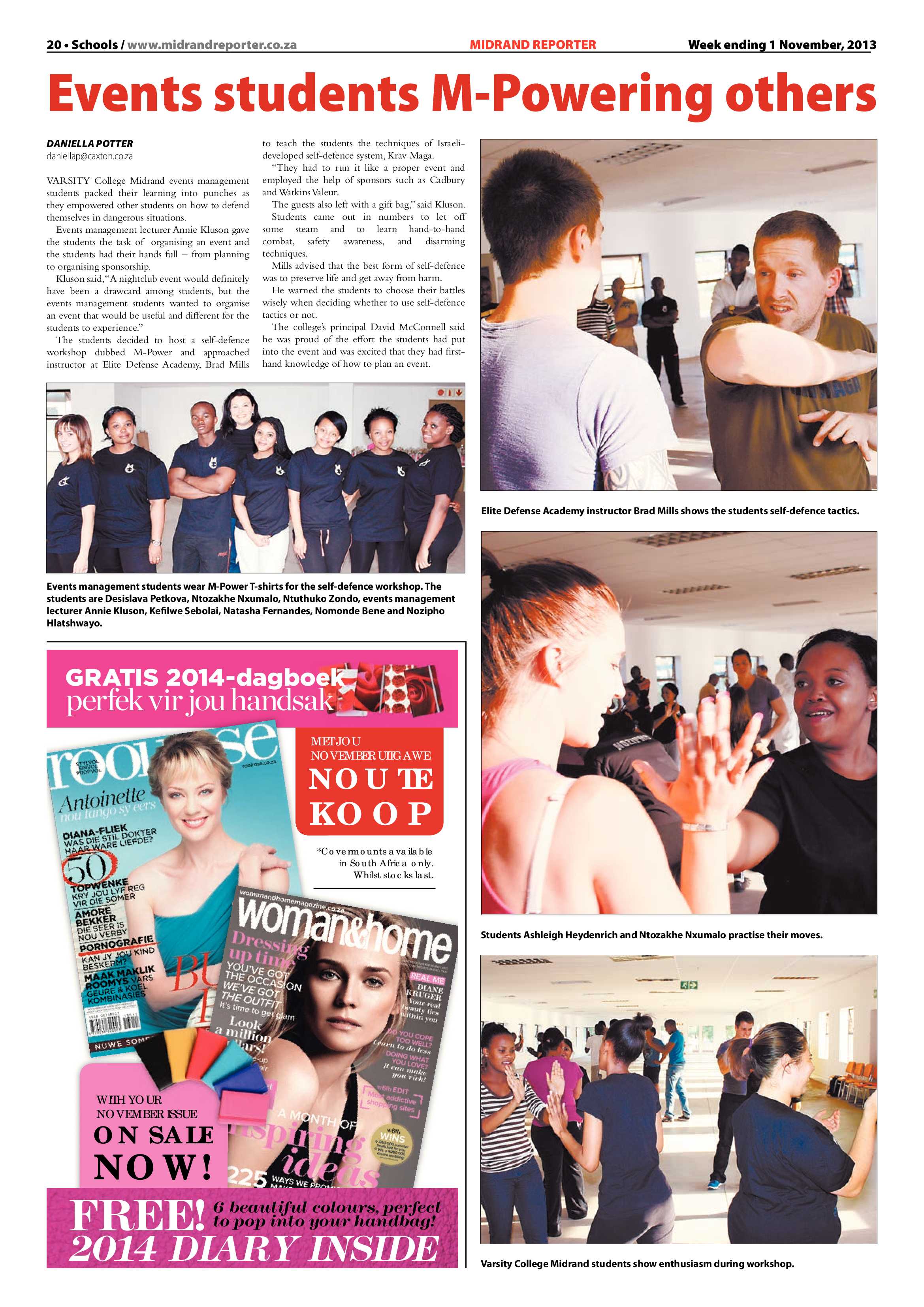 Midrand Reporter 01 November 2013 page 20