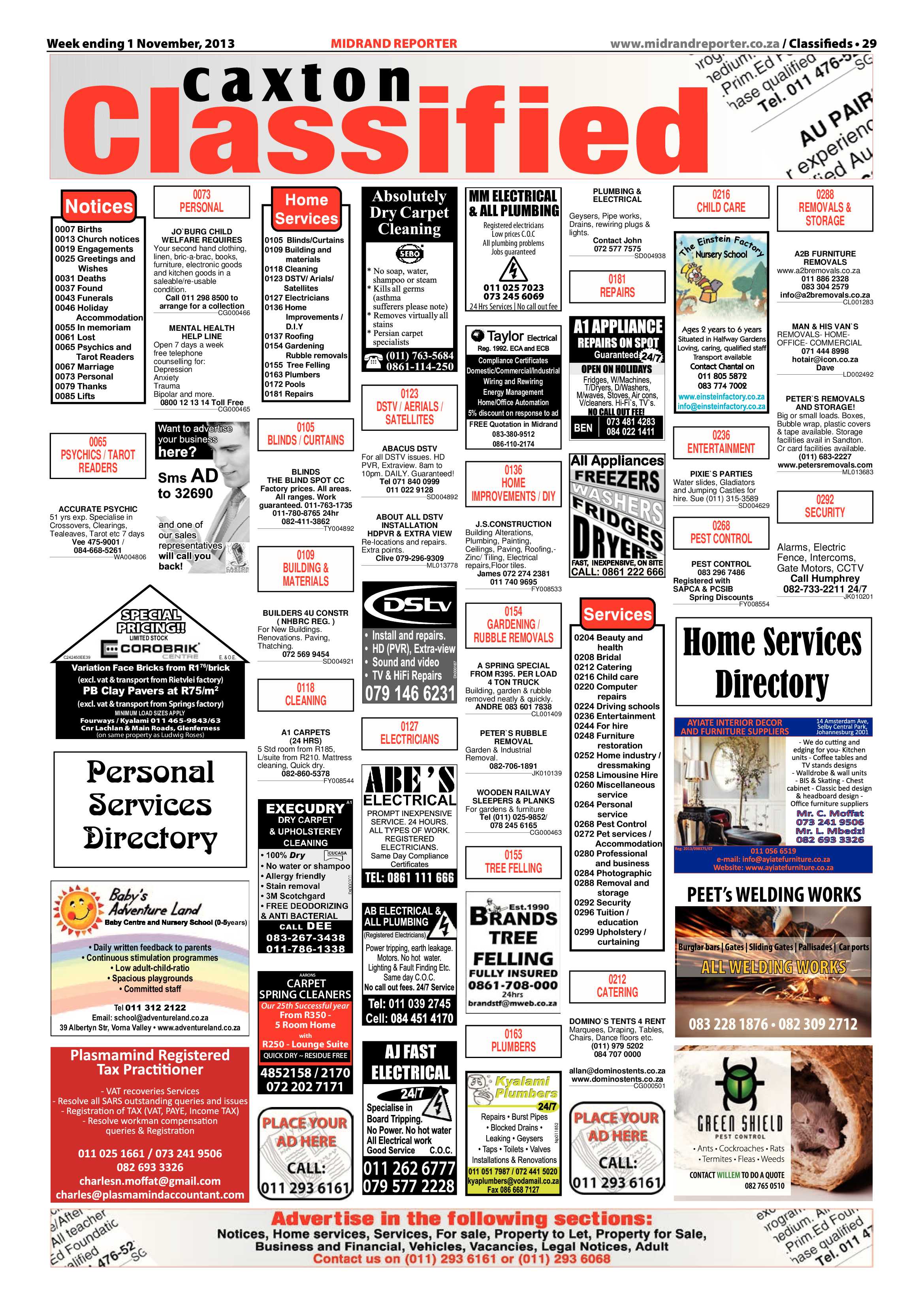 Midrand Reporter 01 November 2013 page 29