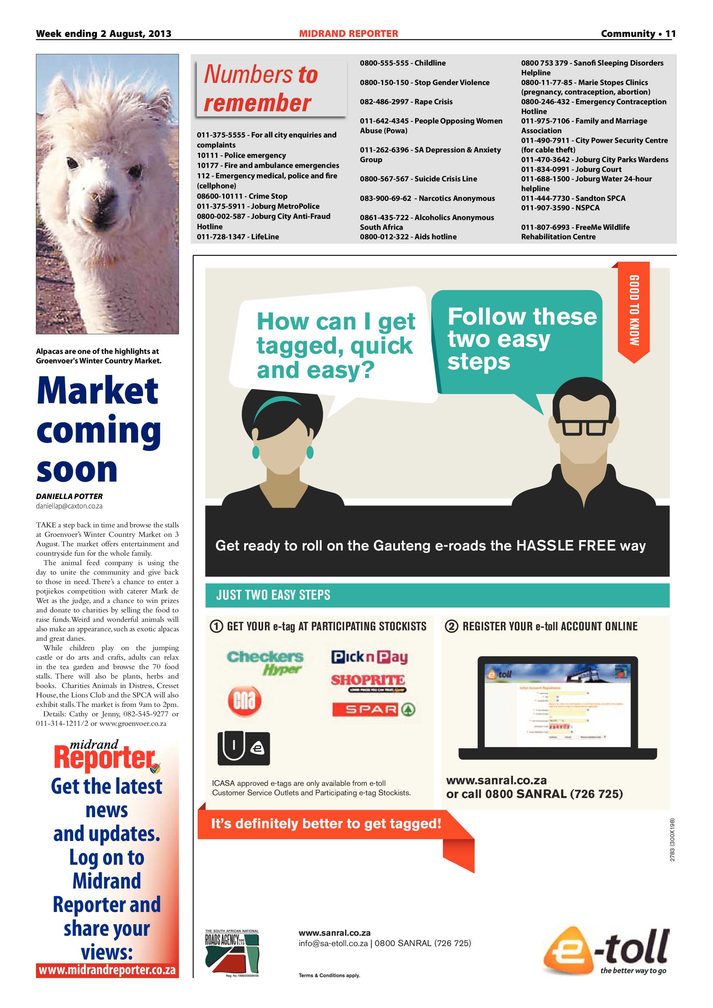 Midrand Reporter 02 August 2013 page 11