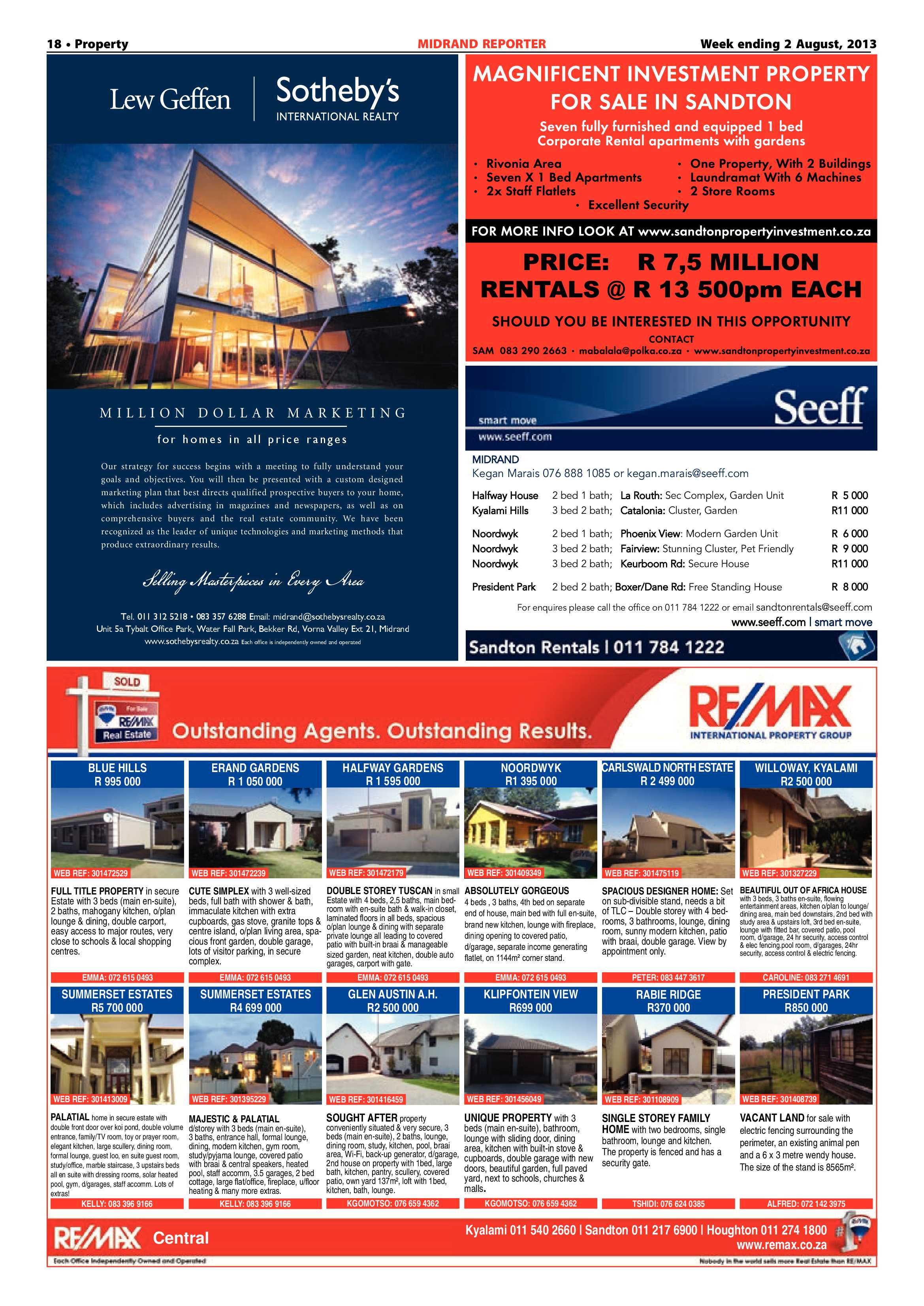 Midrand Reporter 02 August 2013 page 18