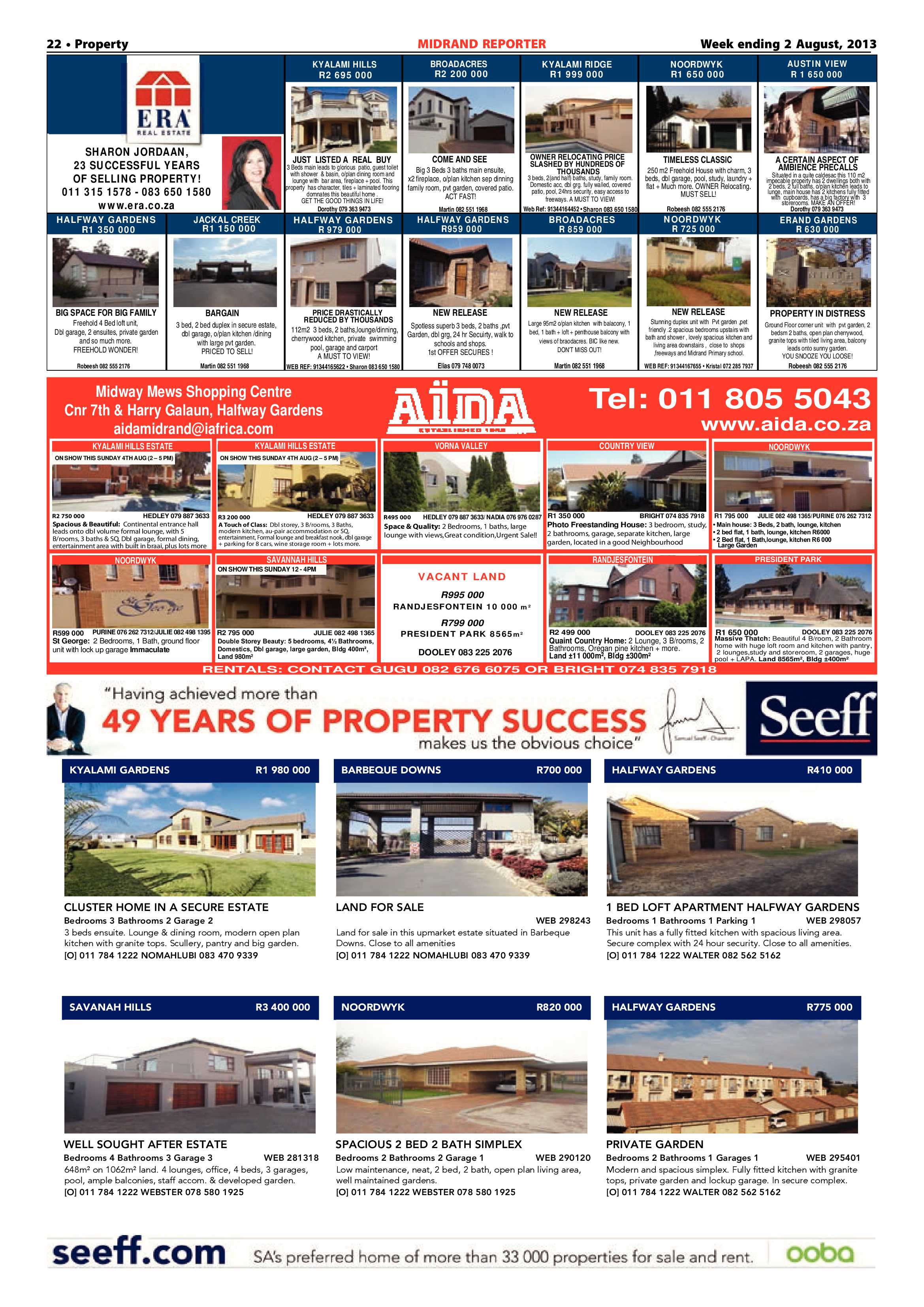 Midrand Reporter 02 August 2013 page 22
