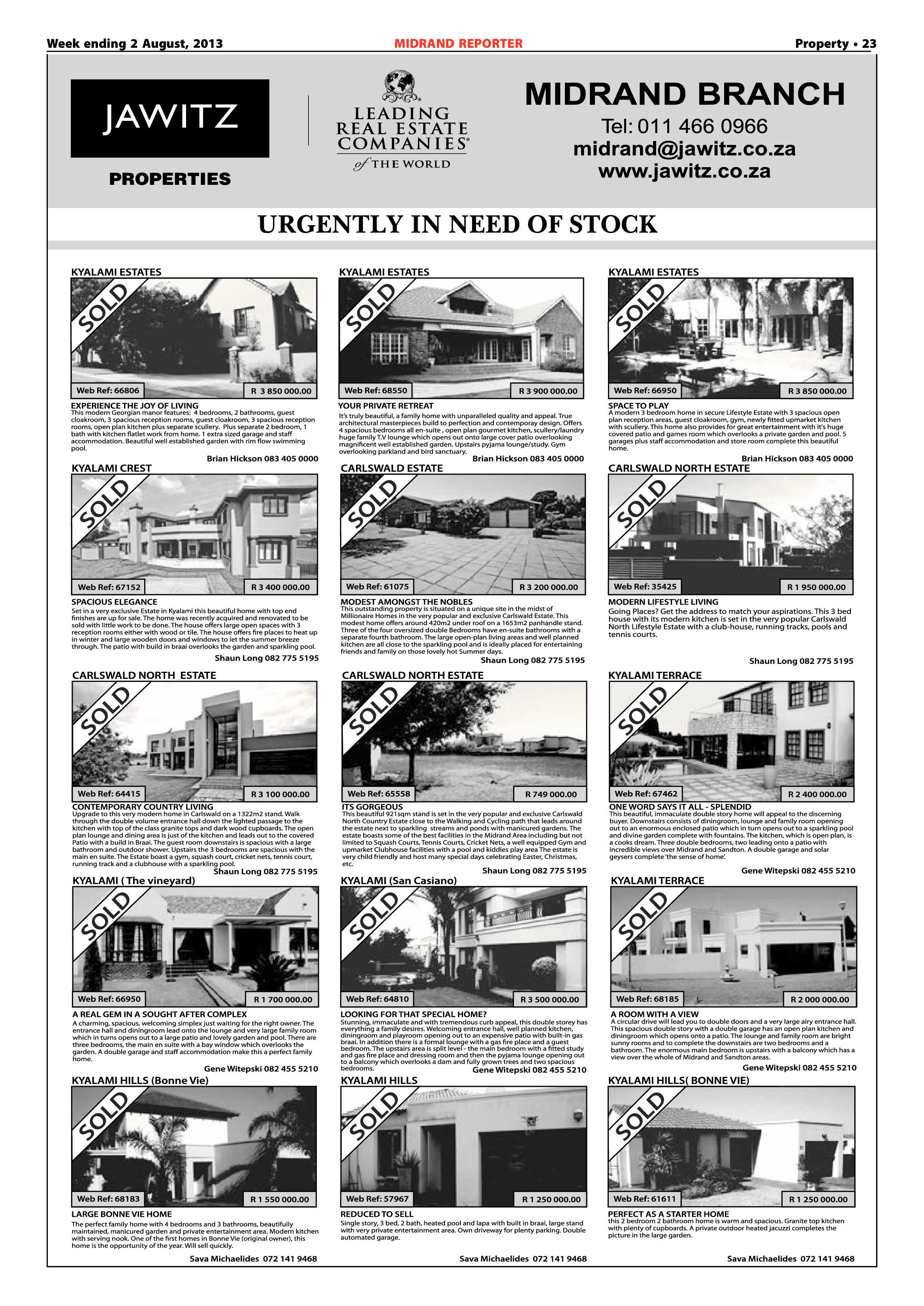 Midrand Reporter 02 August 2013 page 23
