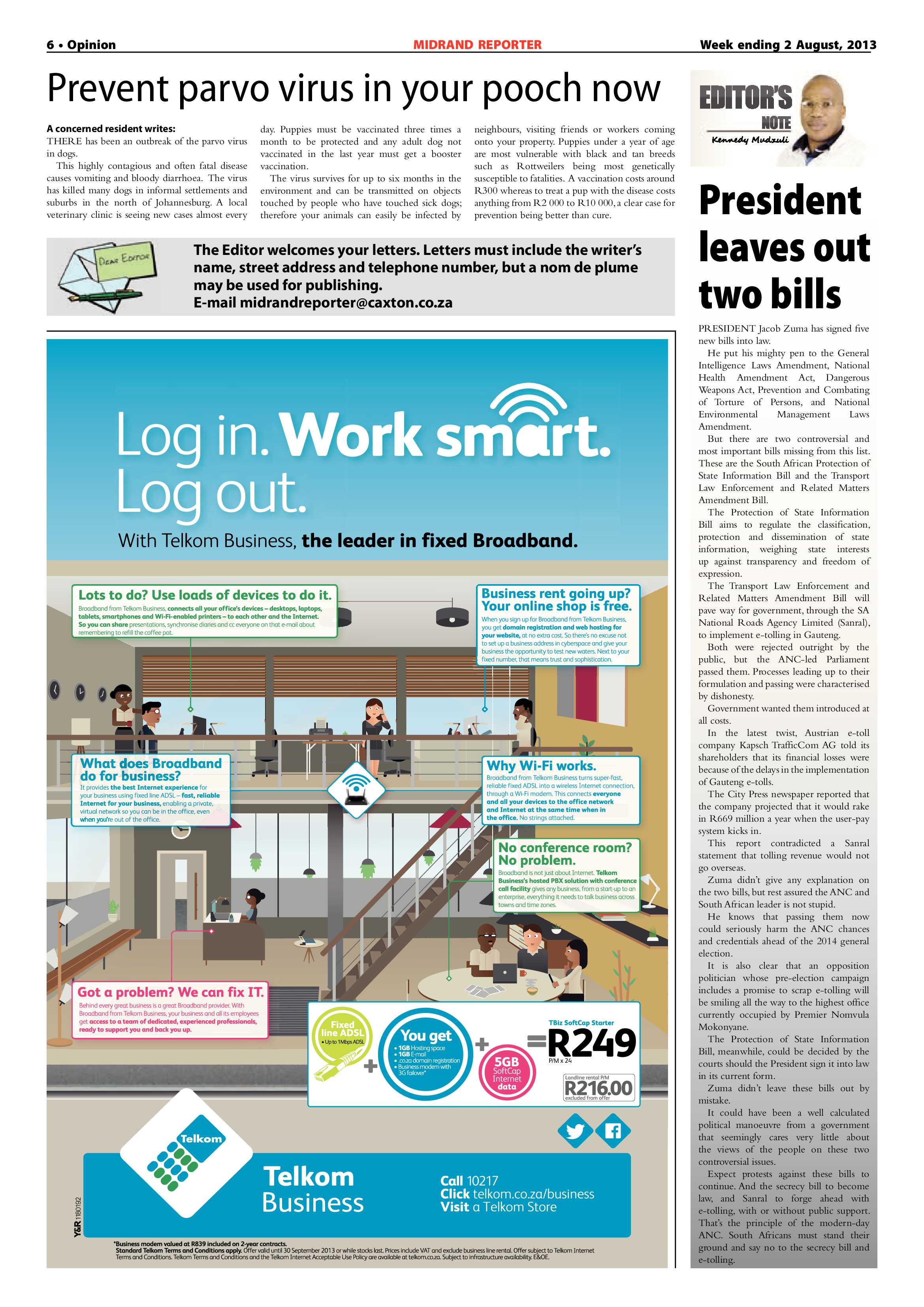 Midrand Reporter 02 August 2013 page 6