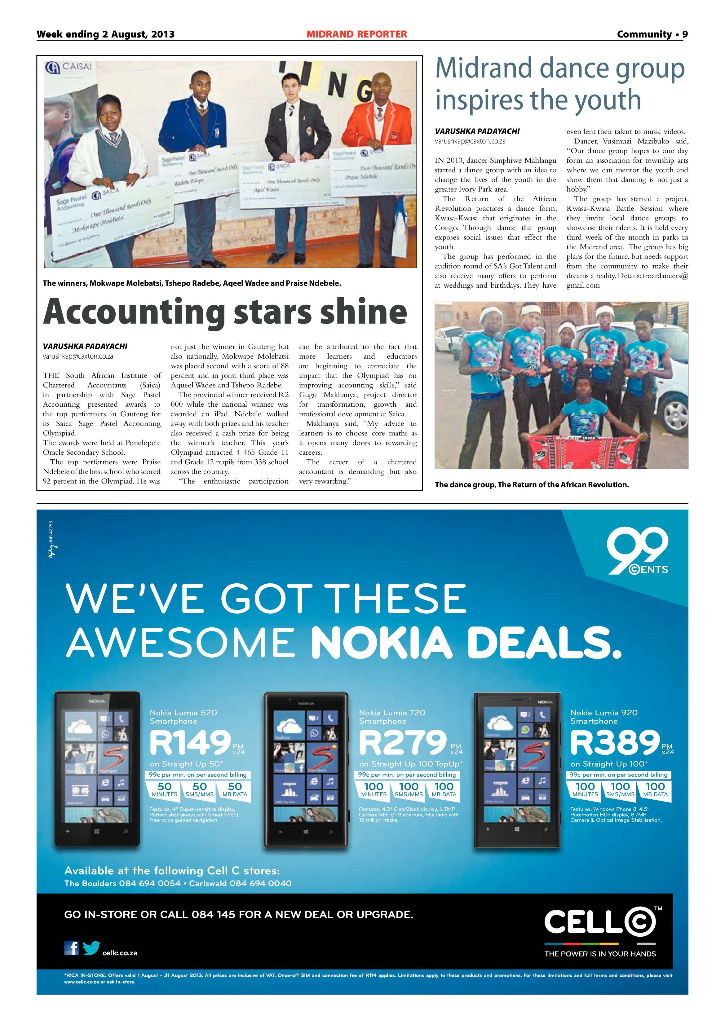 Midrand Reporter 02 August 2013 page 9