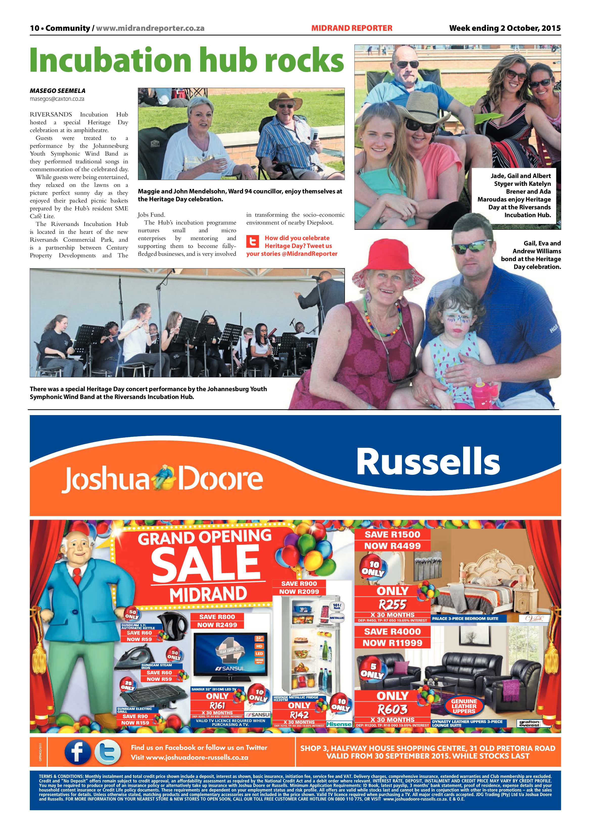 Midrand Reporter 02 October 2015 page 10