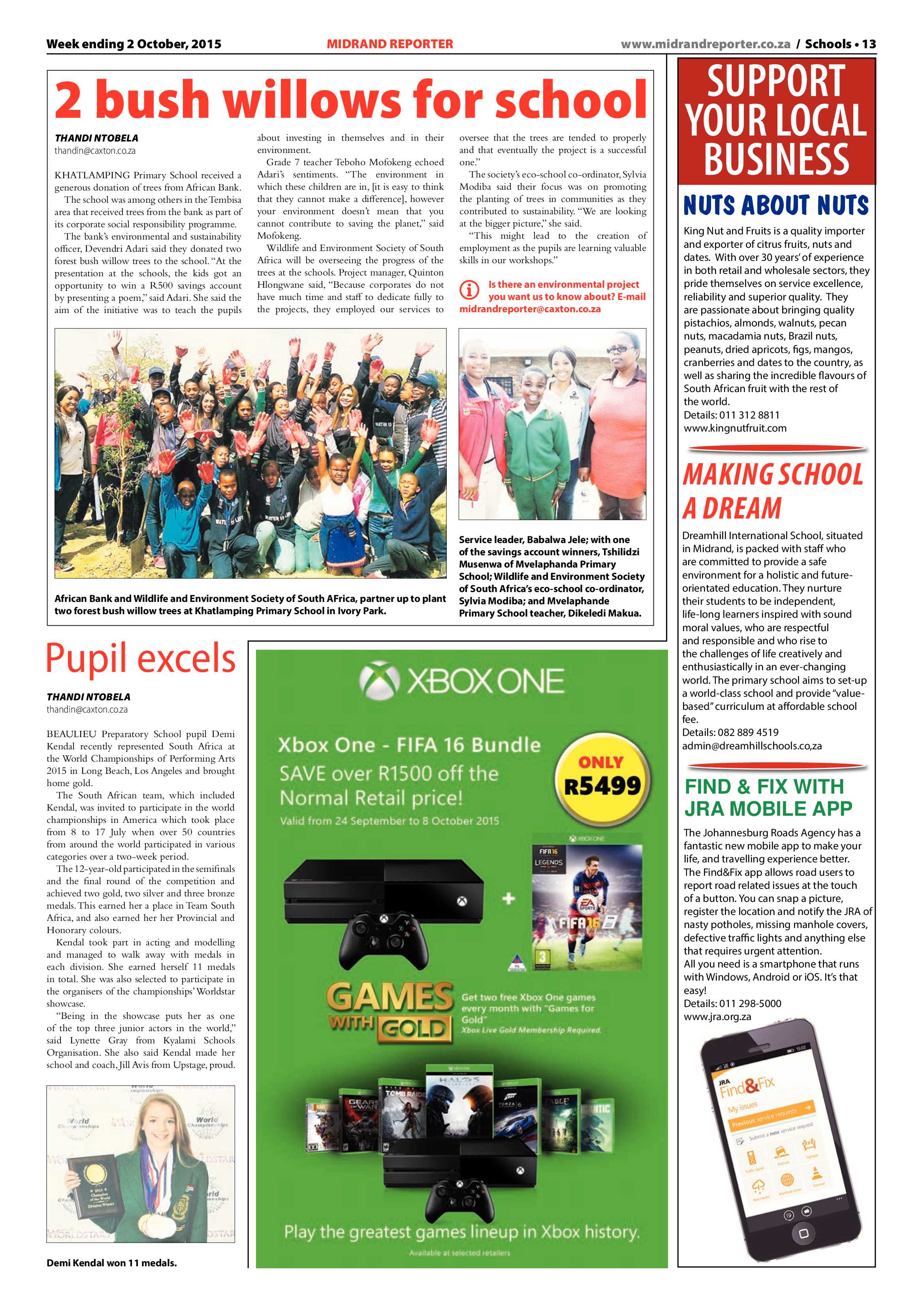 Midrand Reporter 02 October 2015 page 13