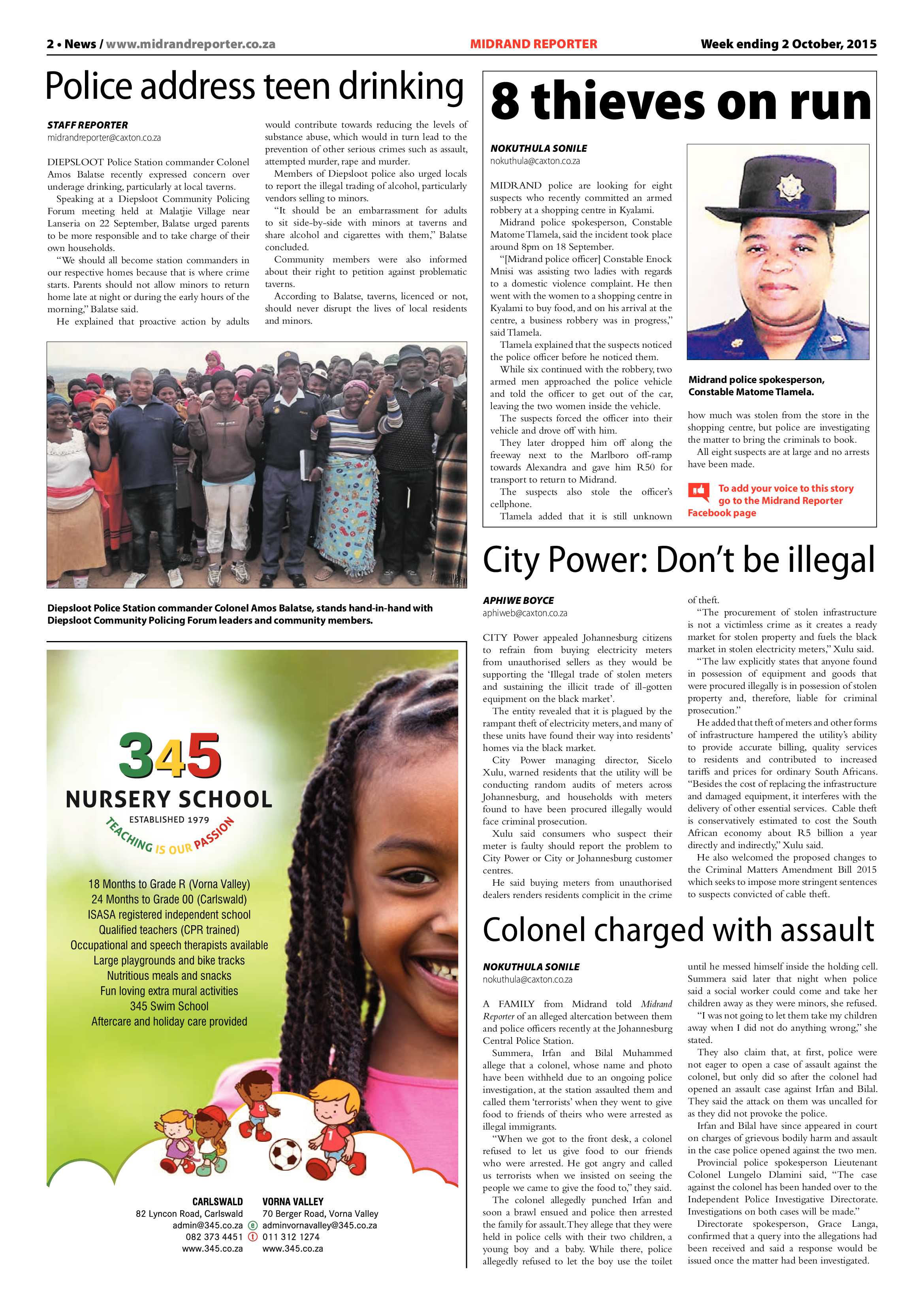Midrand Reporter 02 October 2015 page 2