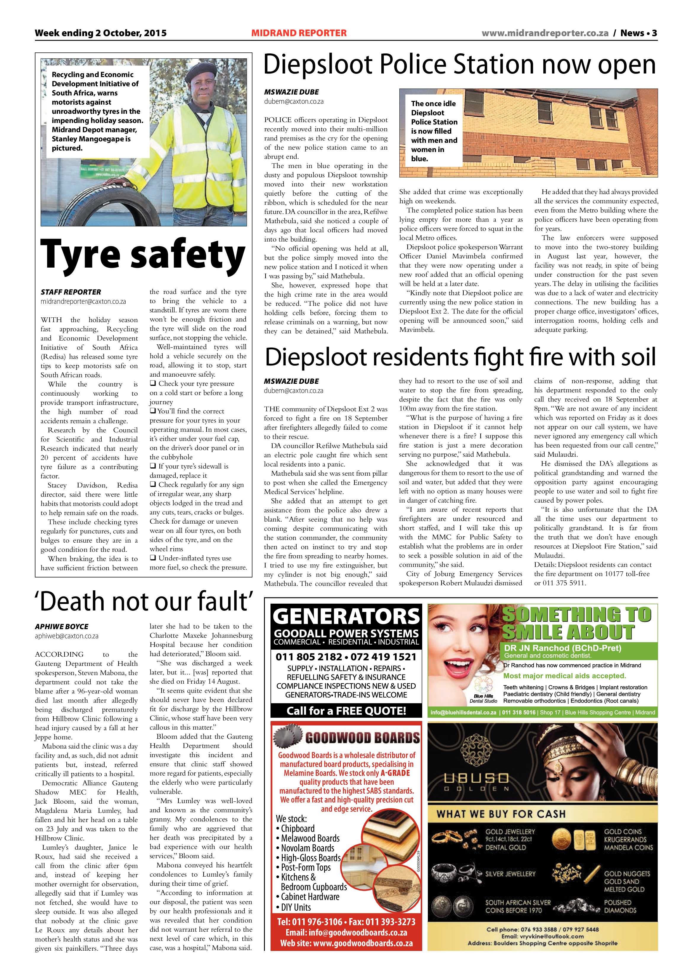 Midrand Reporter 02 October 2015 page 3