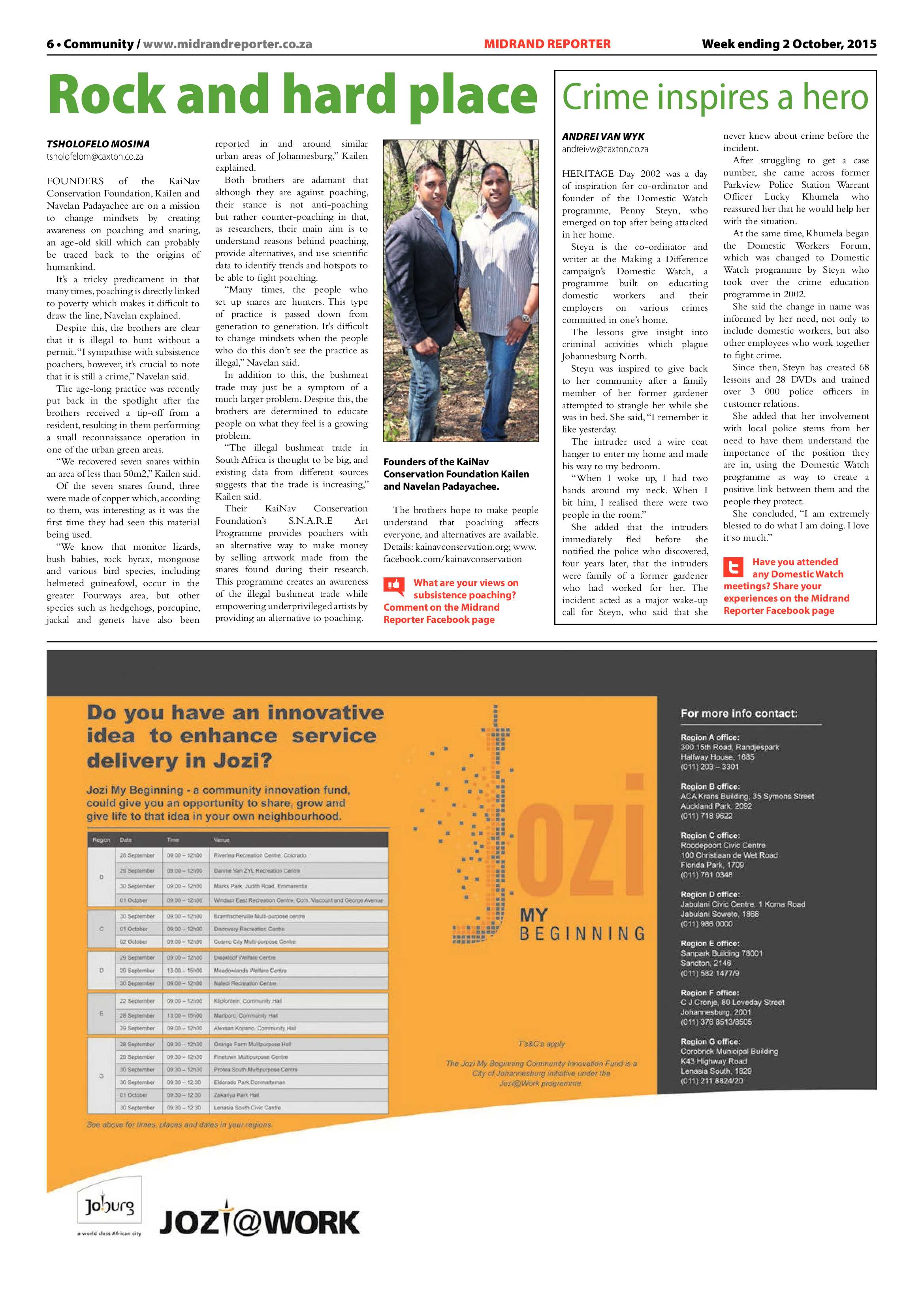 Midrand Reporter 02 October 2015 page 6