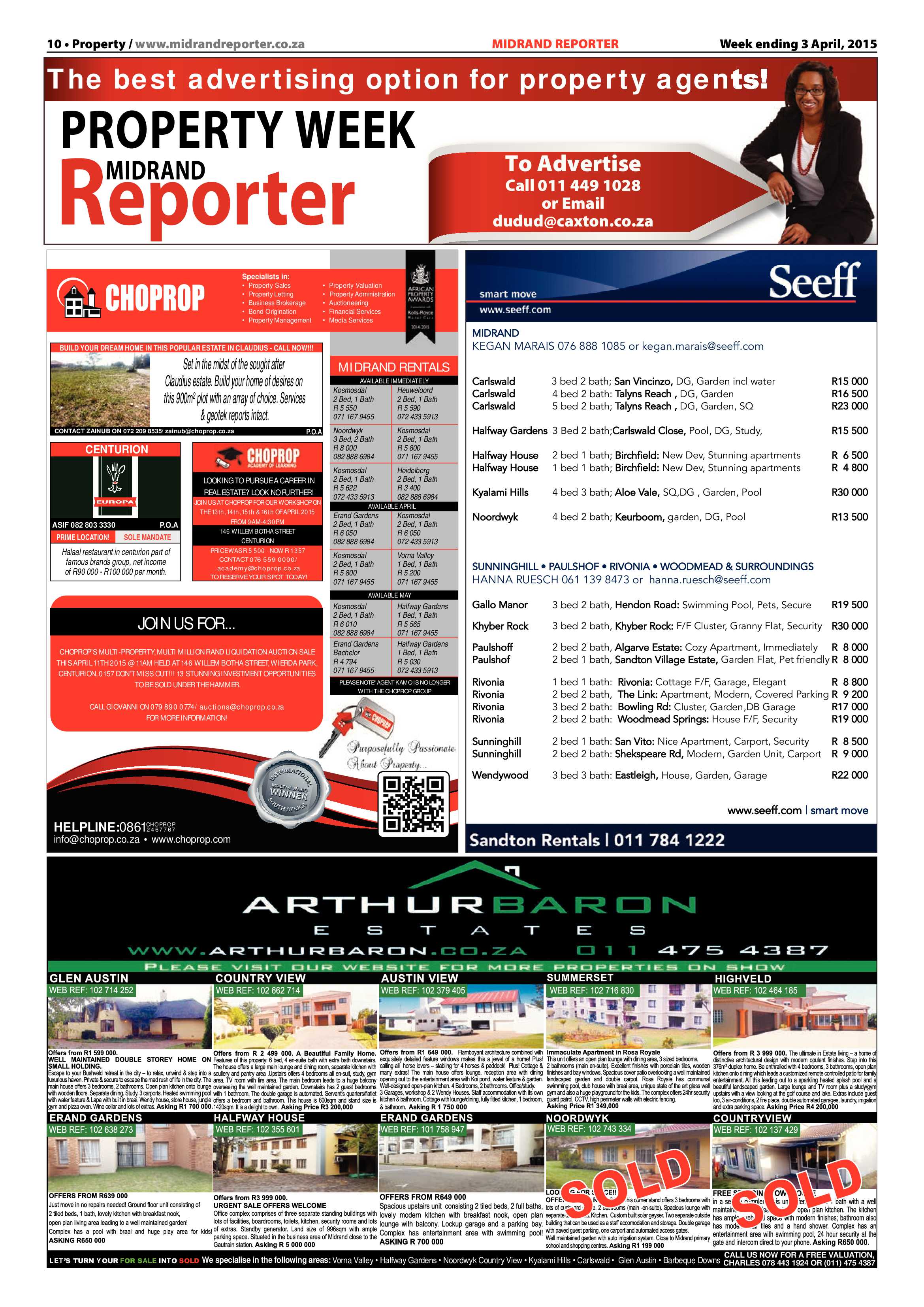 Midrand Reporter 03 April 2015 page 10
