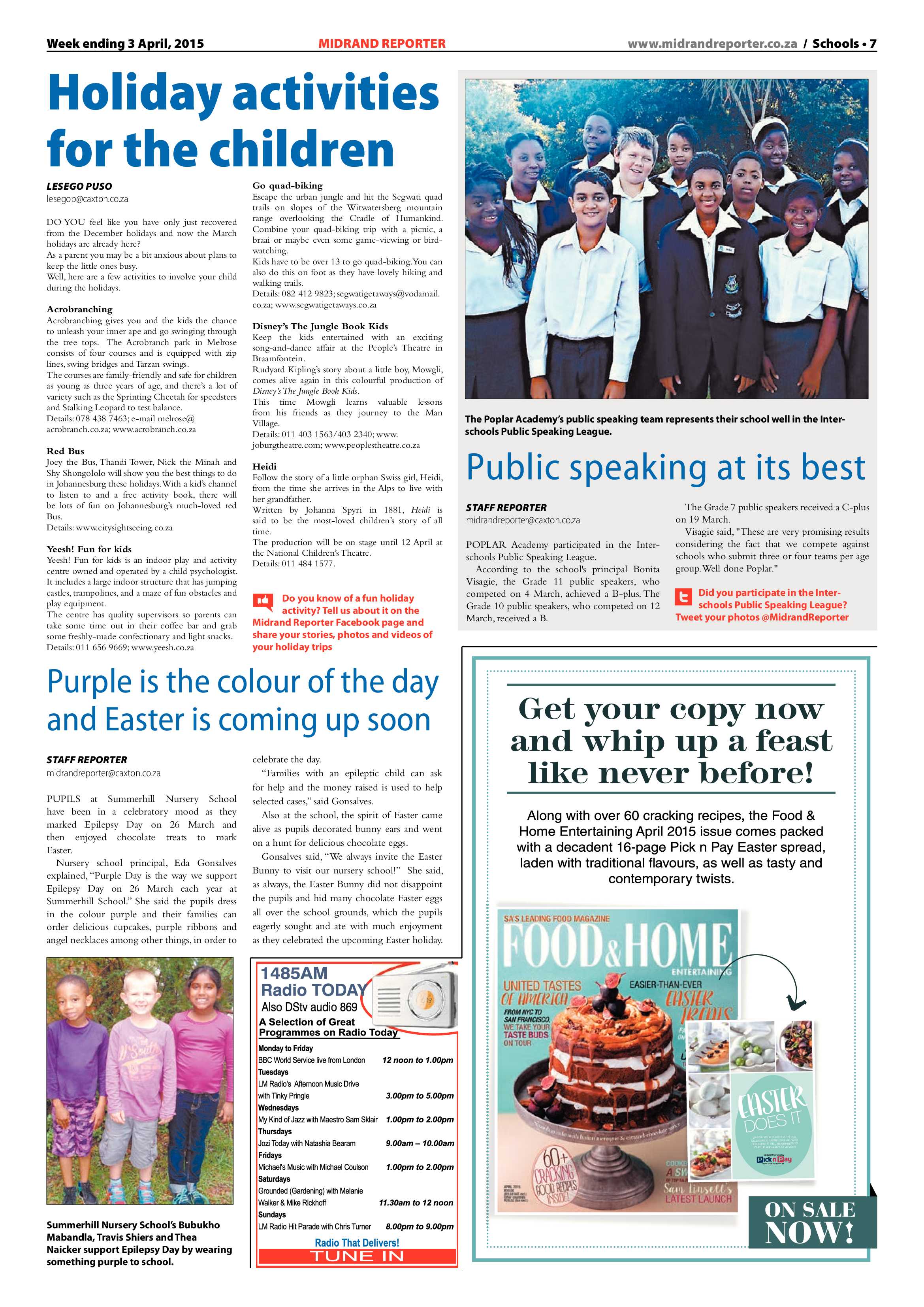 Midrand Reporter 03 April 2015 page 7