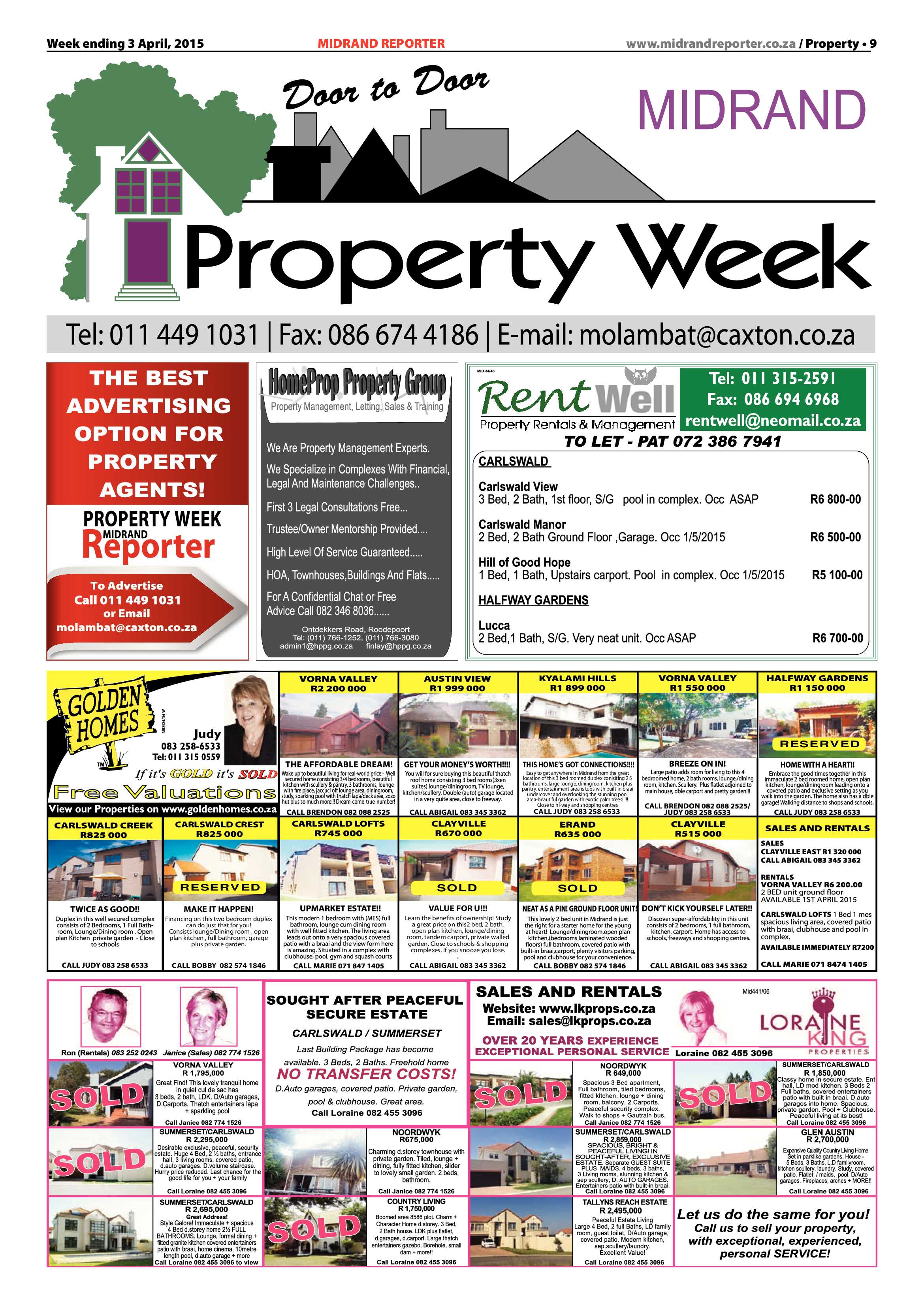 Midrand Reporter 03 April 2015 page 9