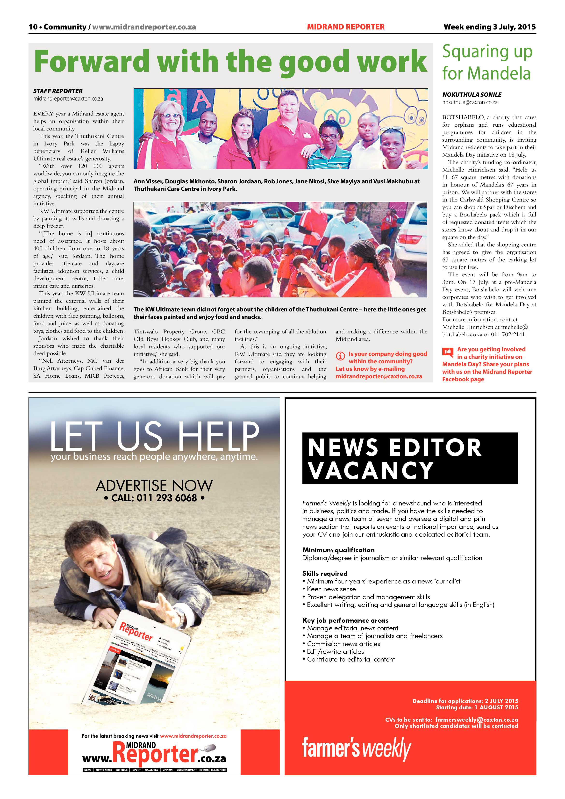 Midrand Reporter 03 July 2015 page 10