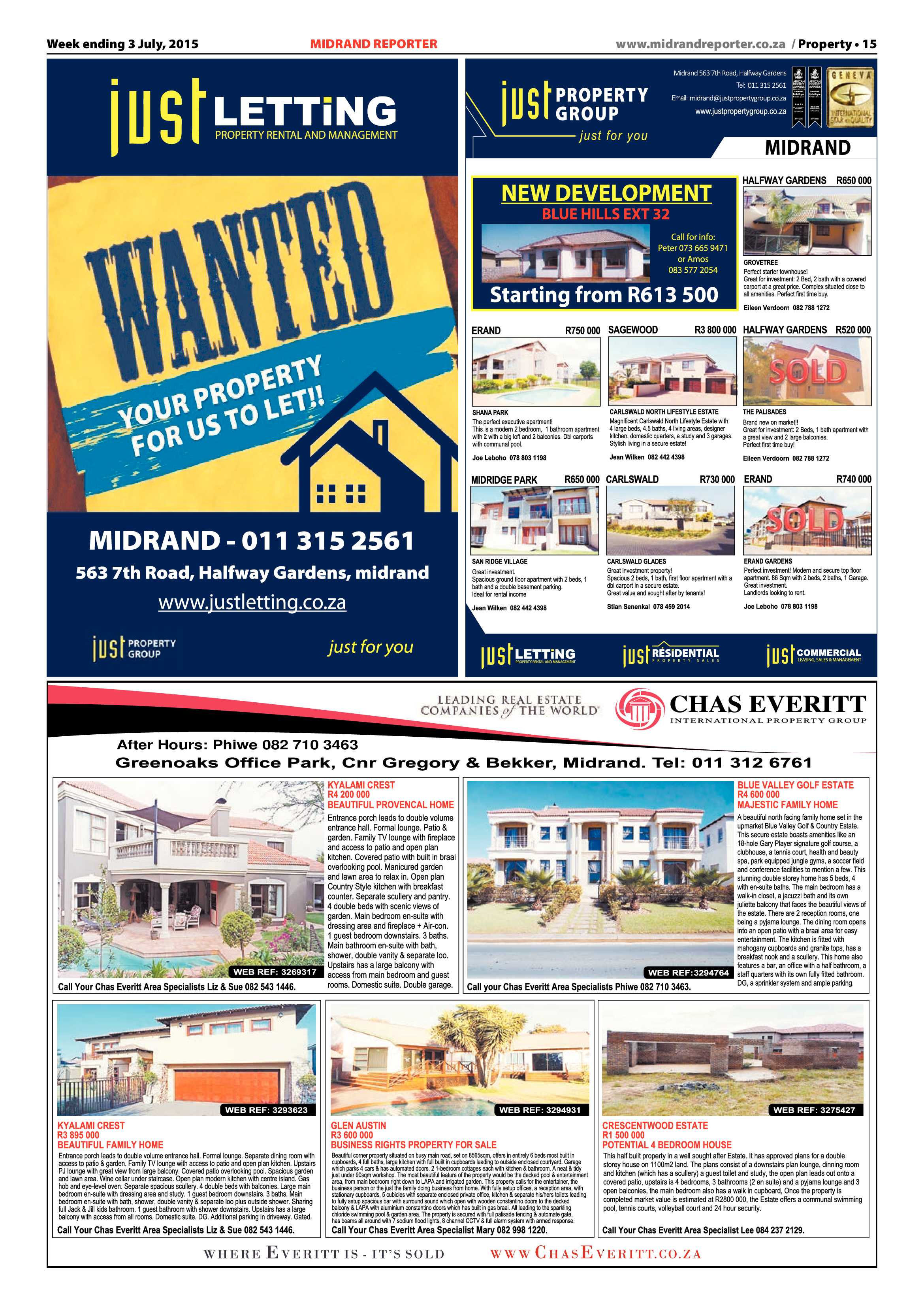 Midrand Reporter 03 July 2015 page 15