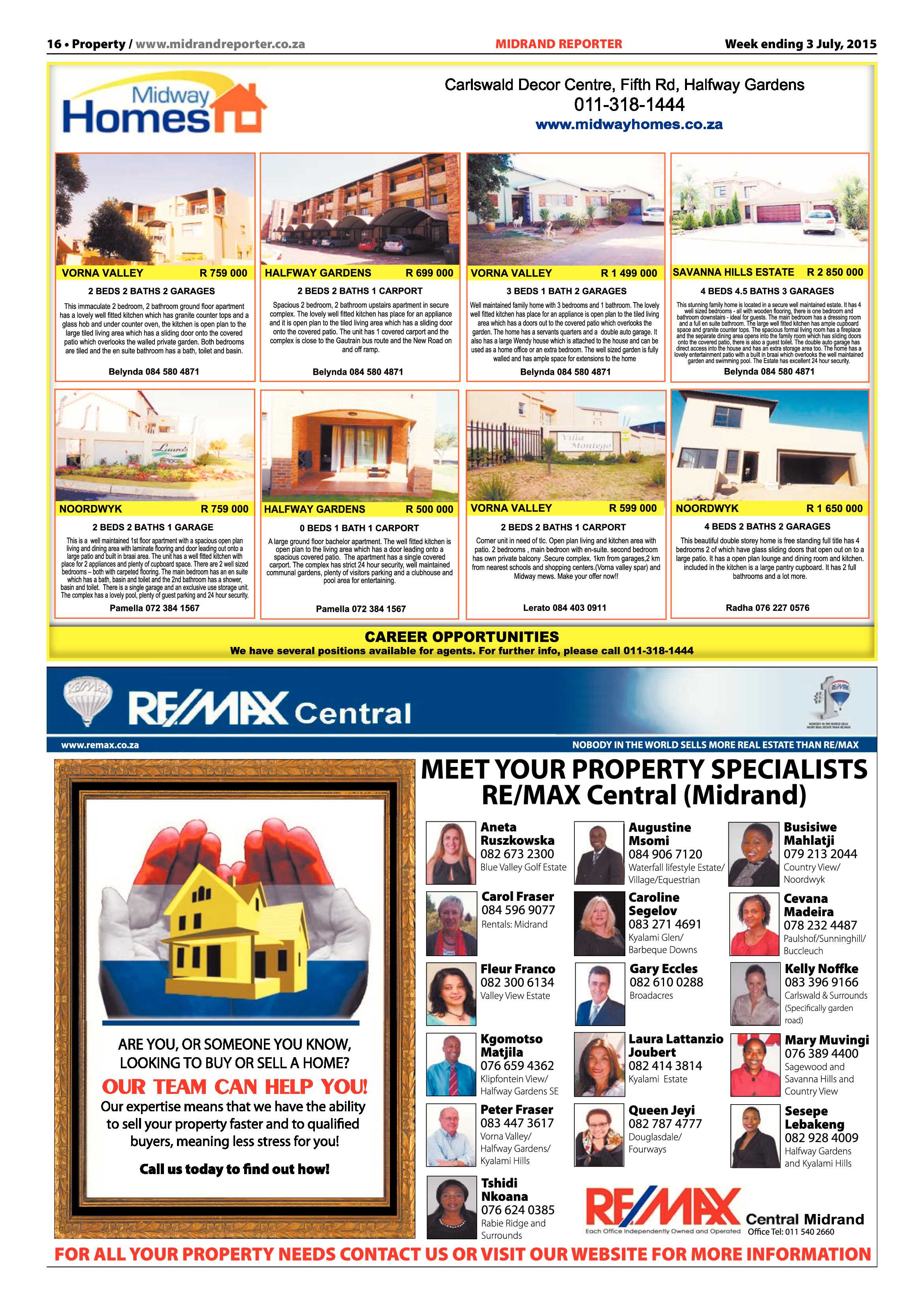 Midrand Reporter 03 July 2015 page 16