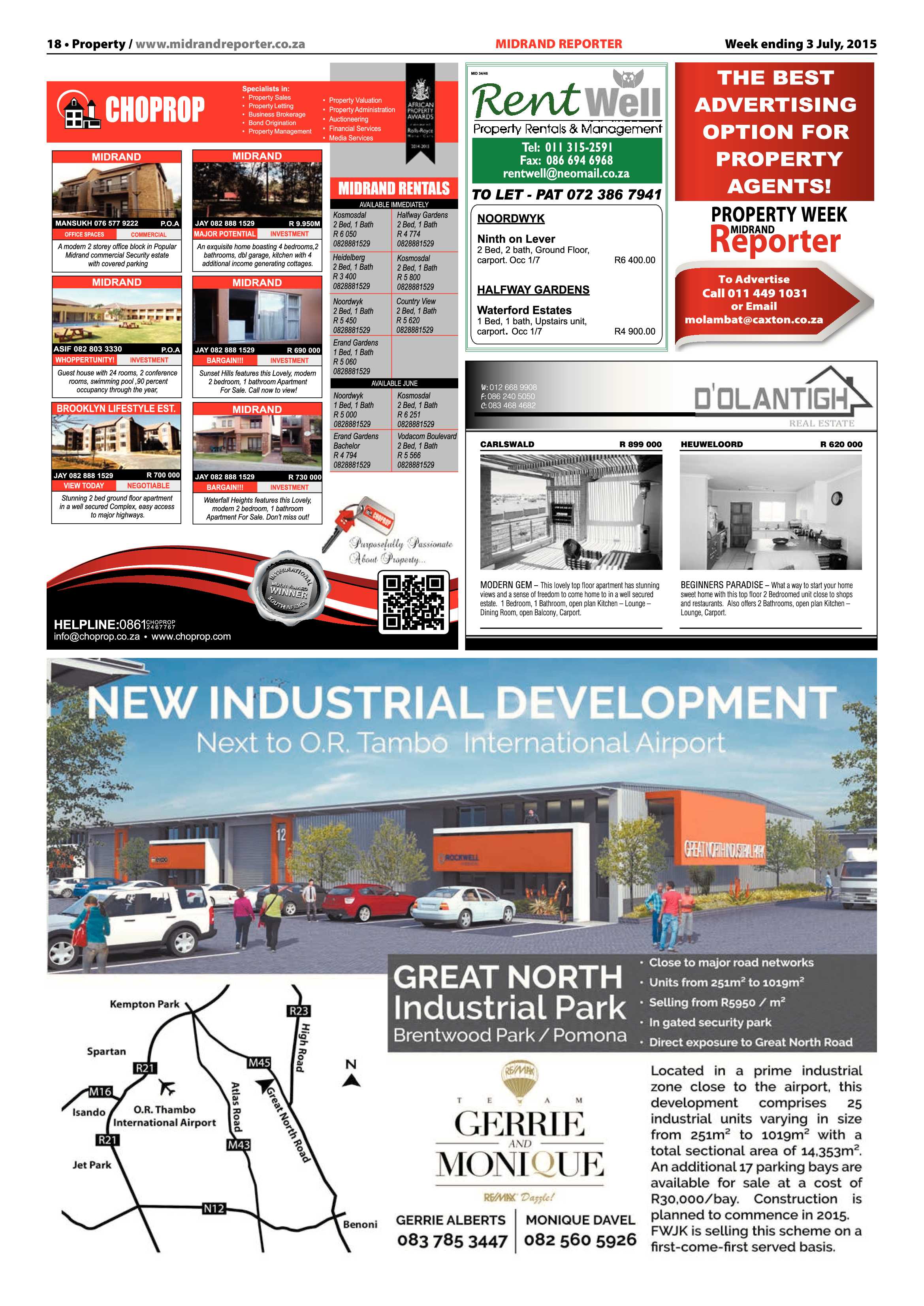 Midrand Reporter 03 July 2015 page 18