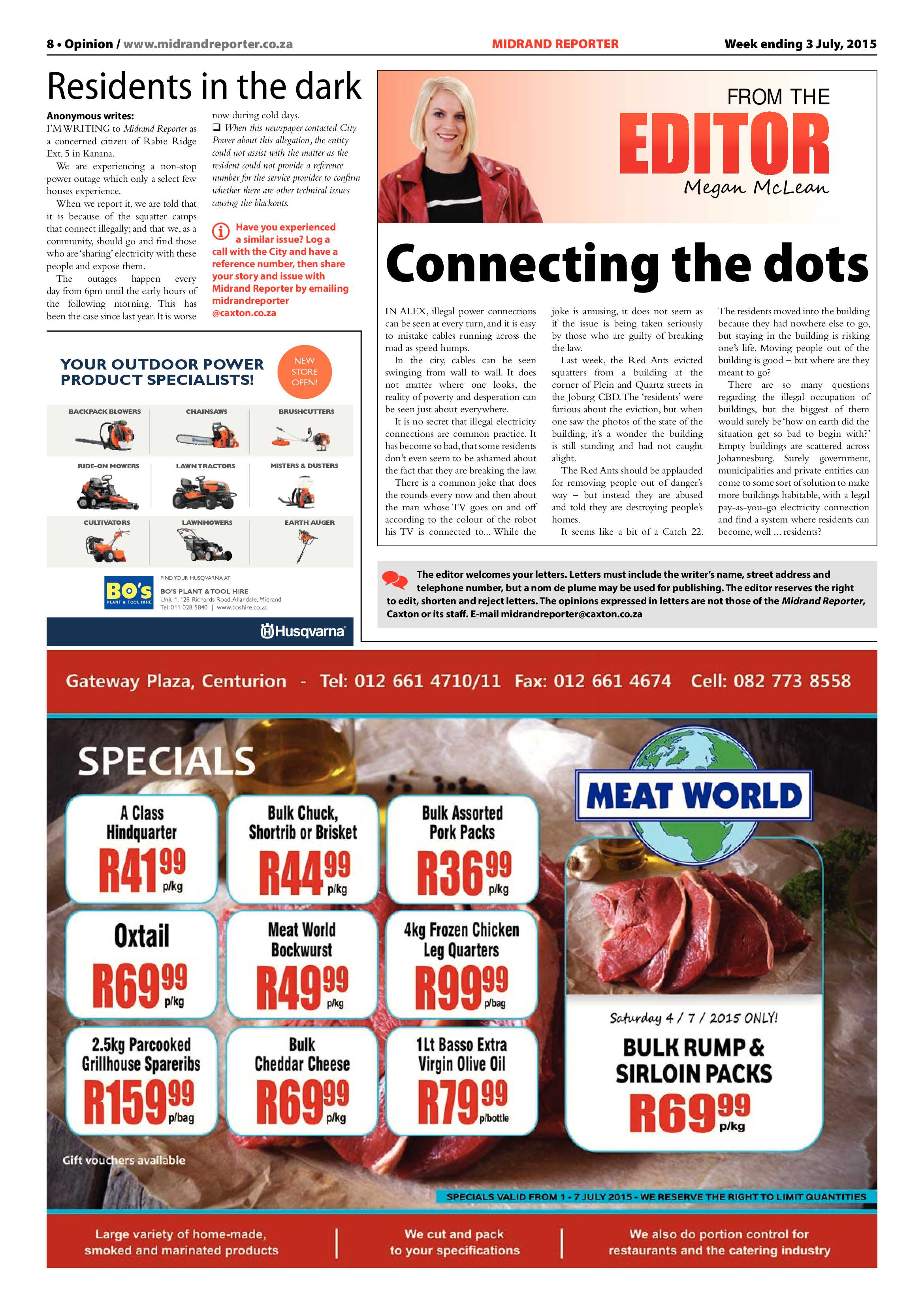 Midrand Reporter 03 July 2015 page 8