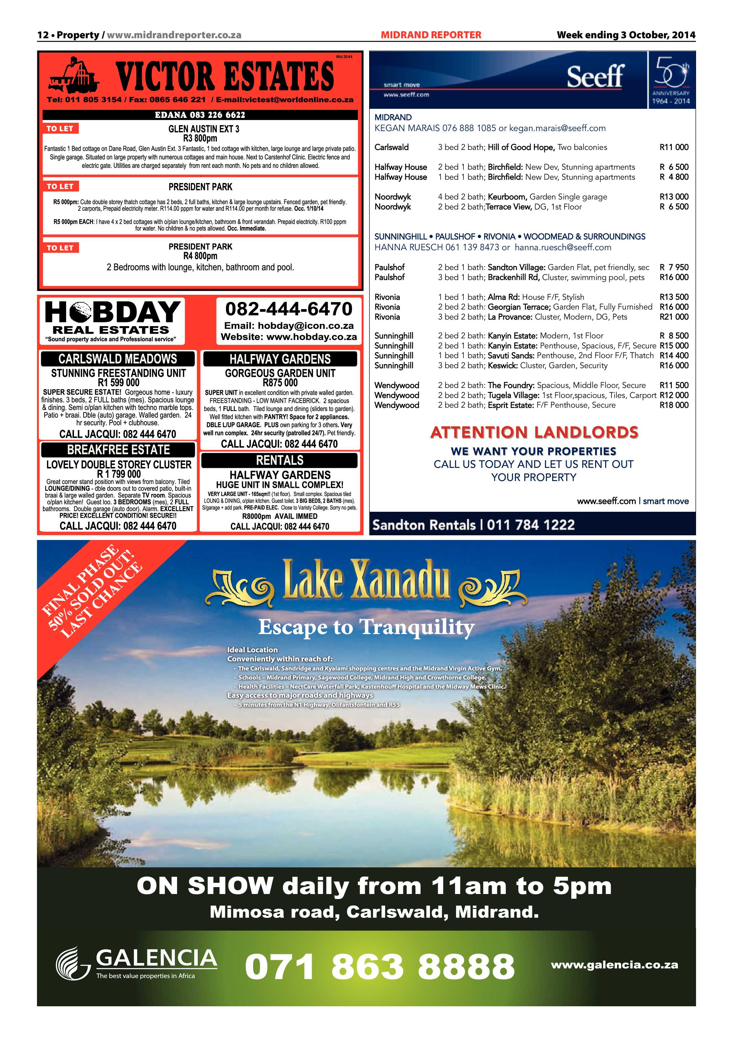 Midrand Reporter 03 October 2014 page 12