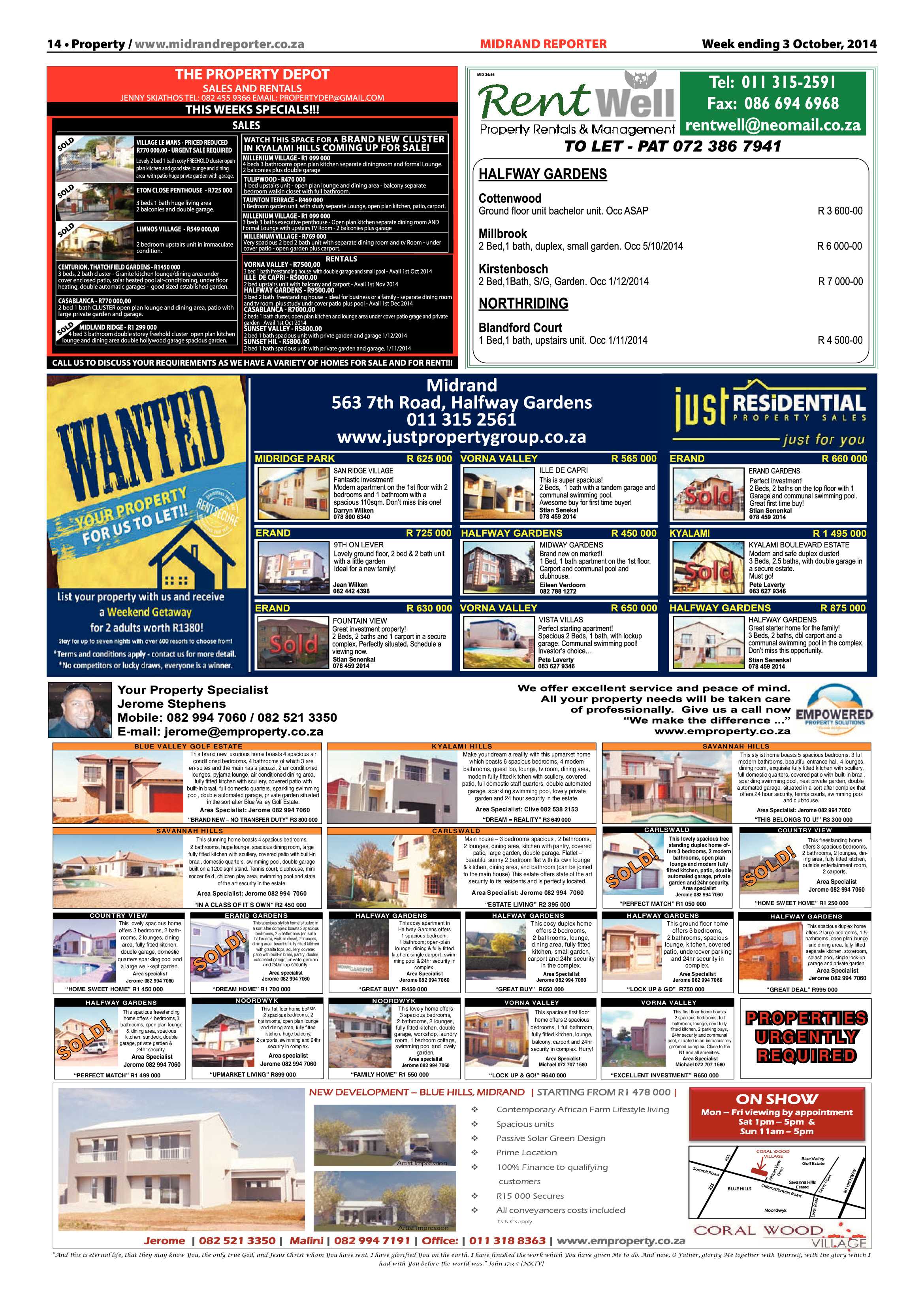 Midrand Reporter 03 October 2014 page 14