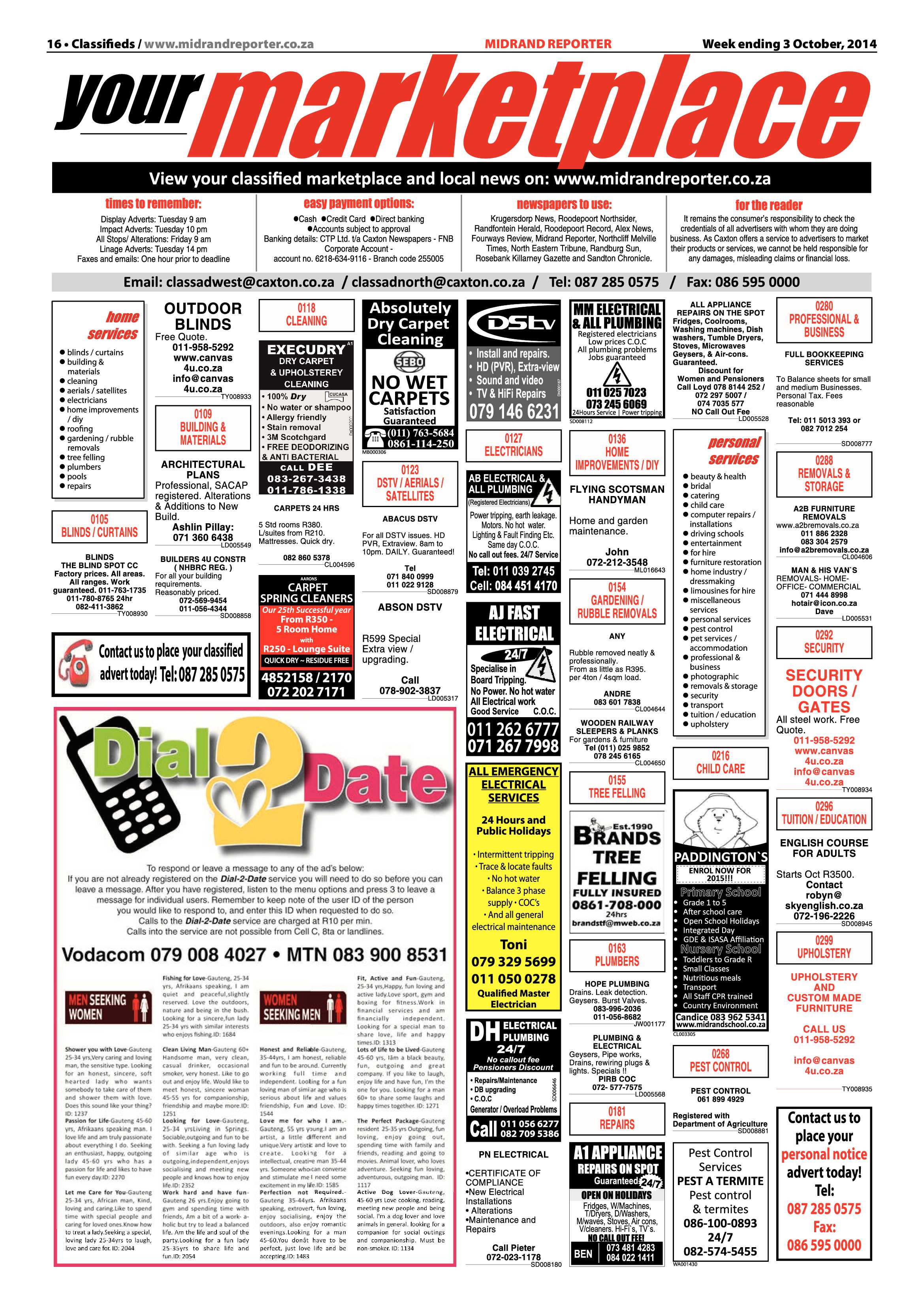 Midrand Reporter 03 October 2014 page 16