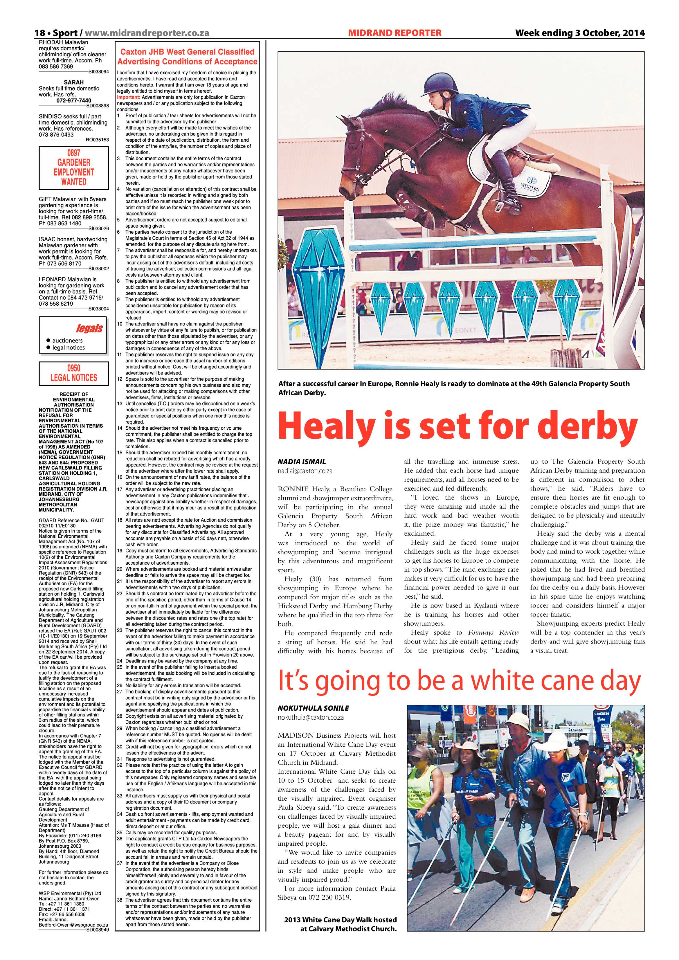 Midrand Reporter 03 October 2014 page 18
