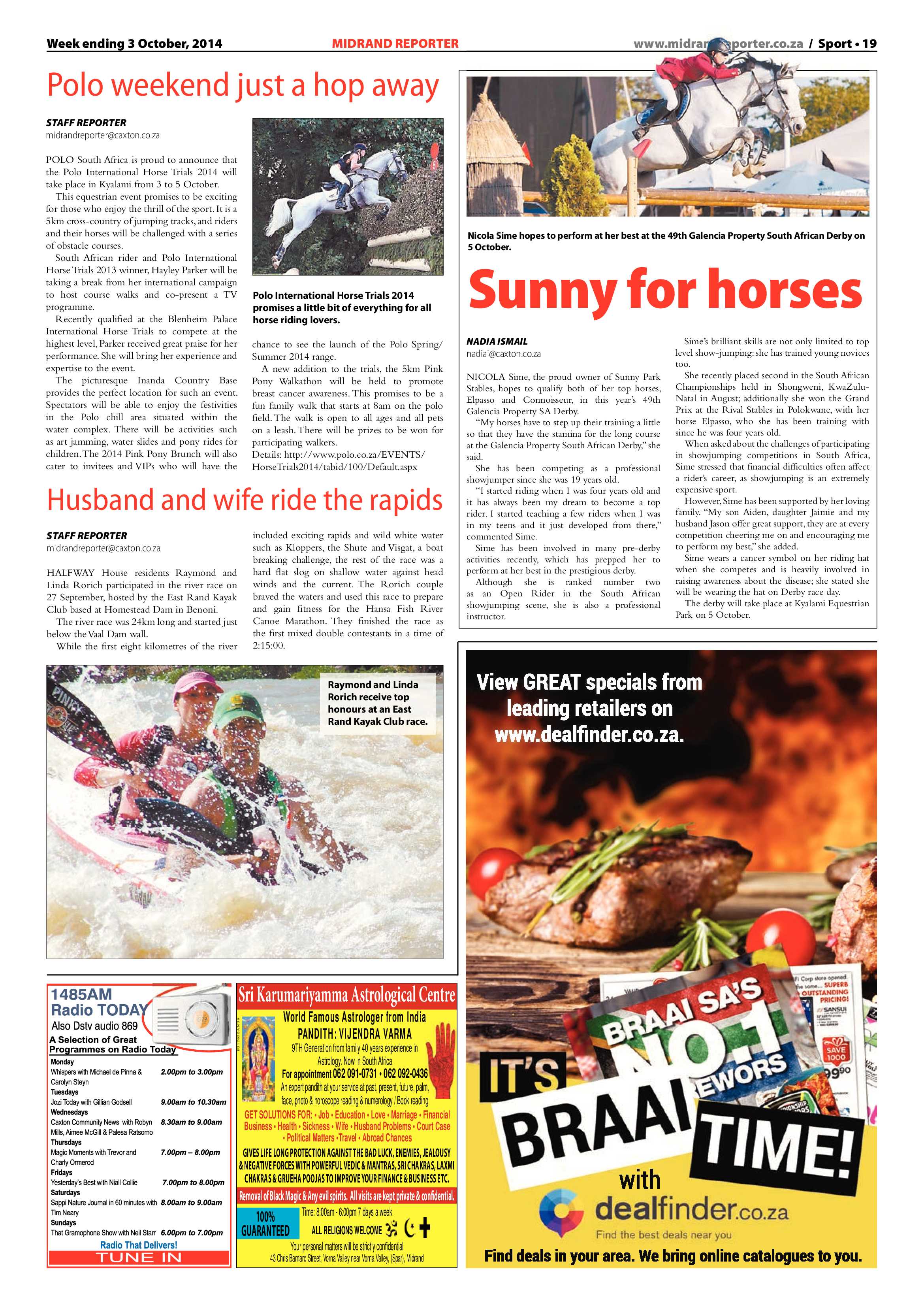 Midrand Reporter 03 October 2014 page 19