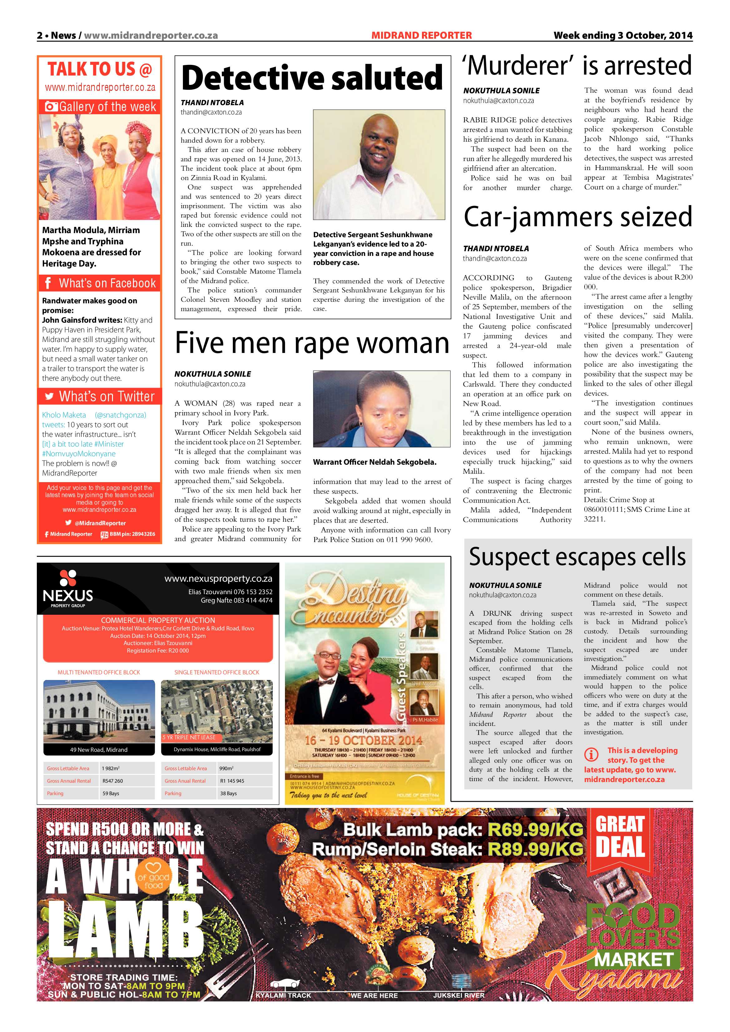 Midrand Reporter 03 October 2014 page 2