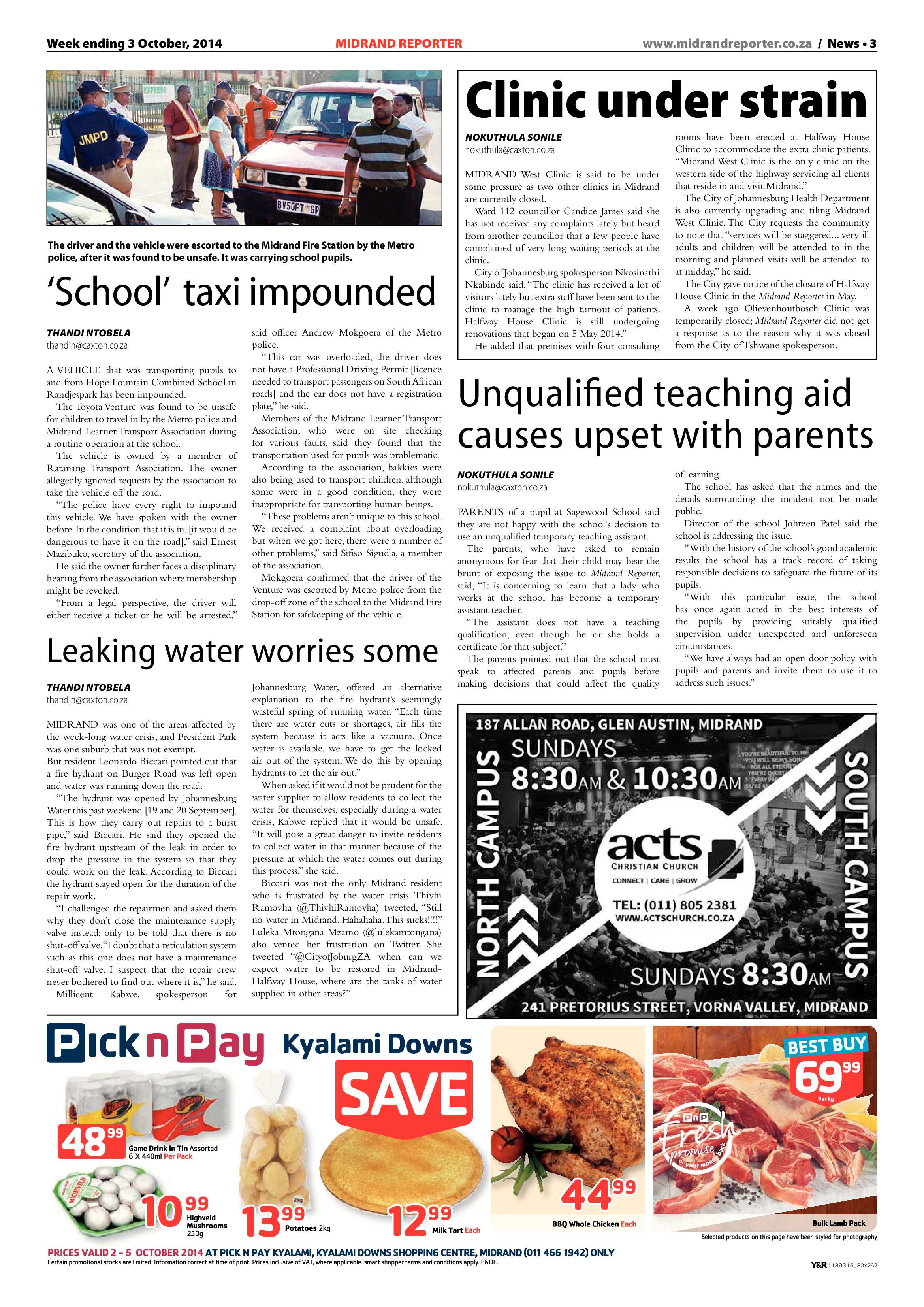 Midrand Reporter 03 October 2014 page 3