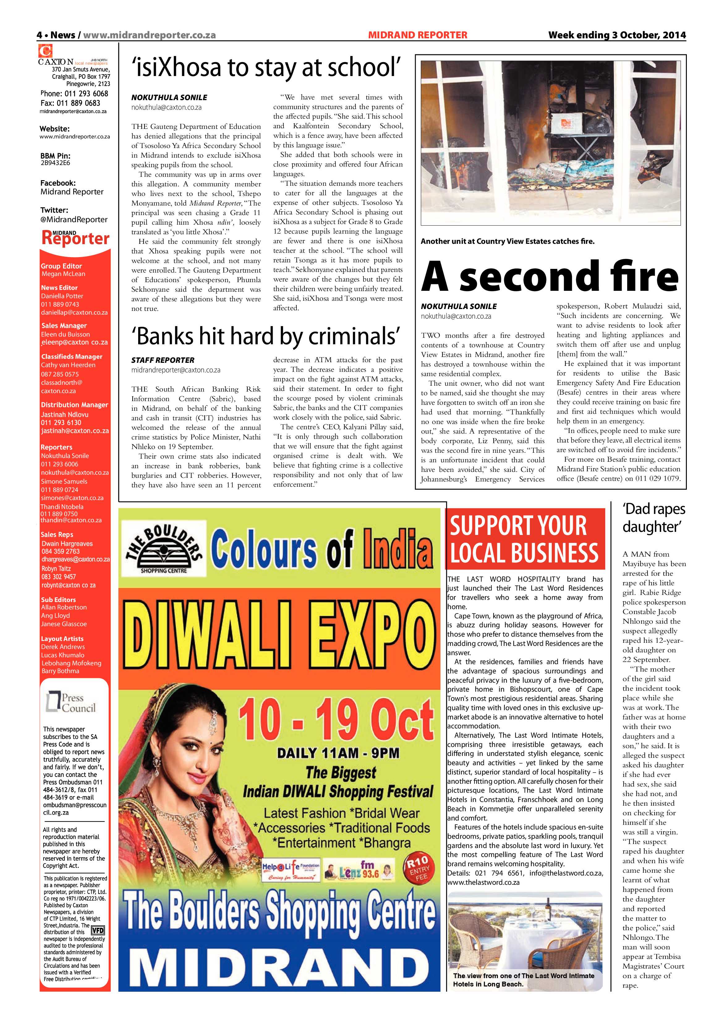 Midrand Reporter 03 October 2014 page 4