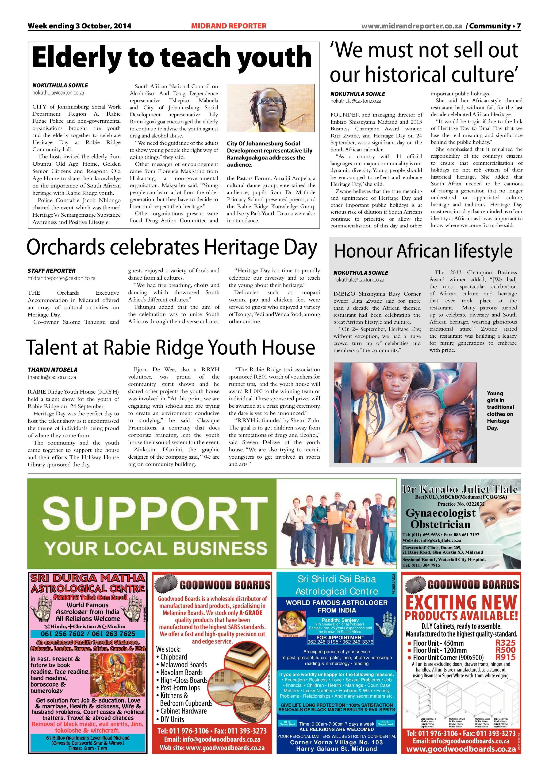 Midrand Reporter 03 October 2014 page 7