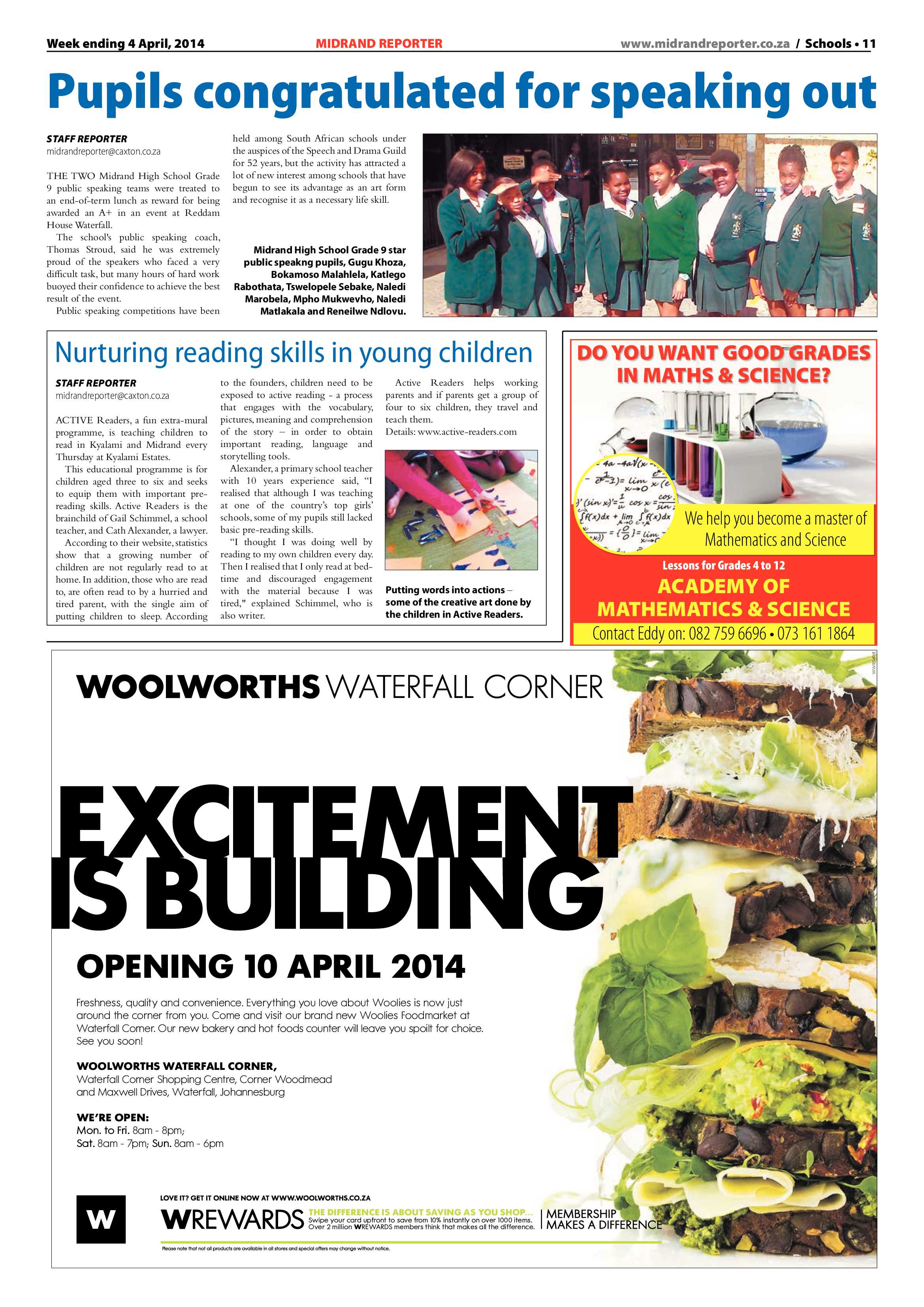 Midrand Reporter 04 April 2014 page 11