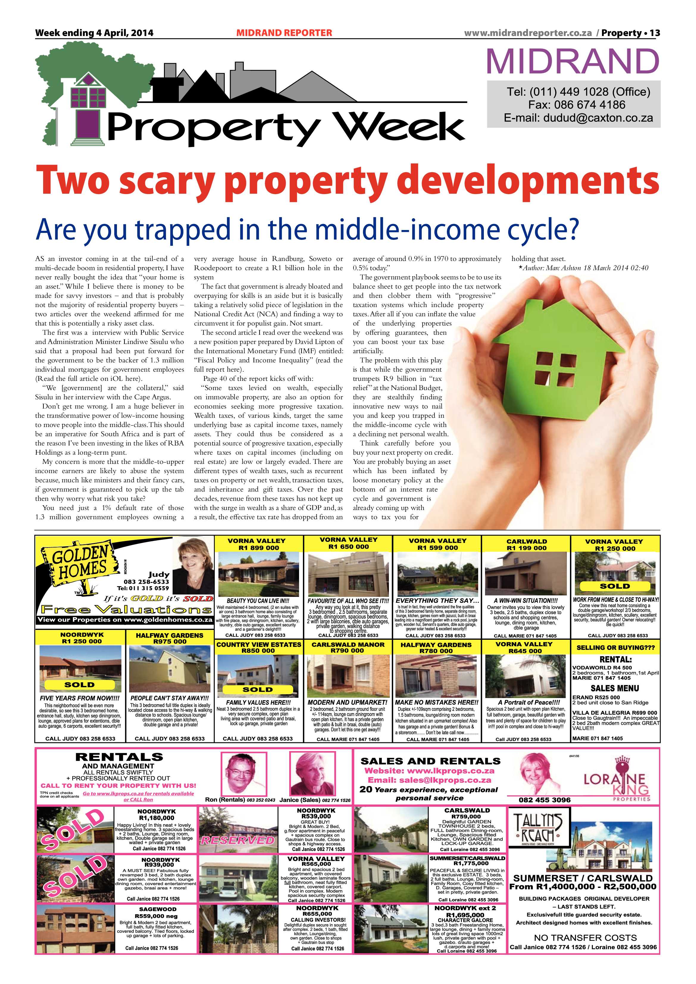 Midrand Reporter 04 April 2014 page 13