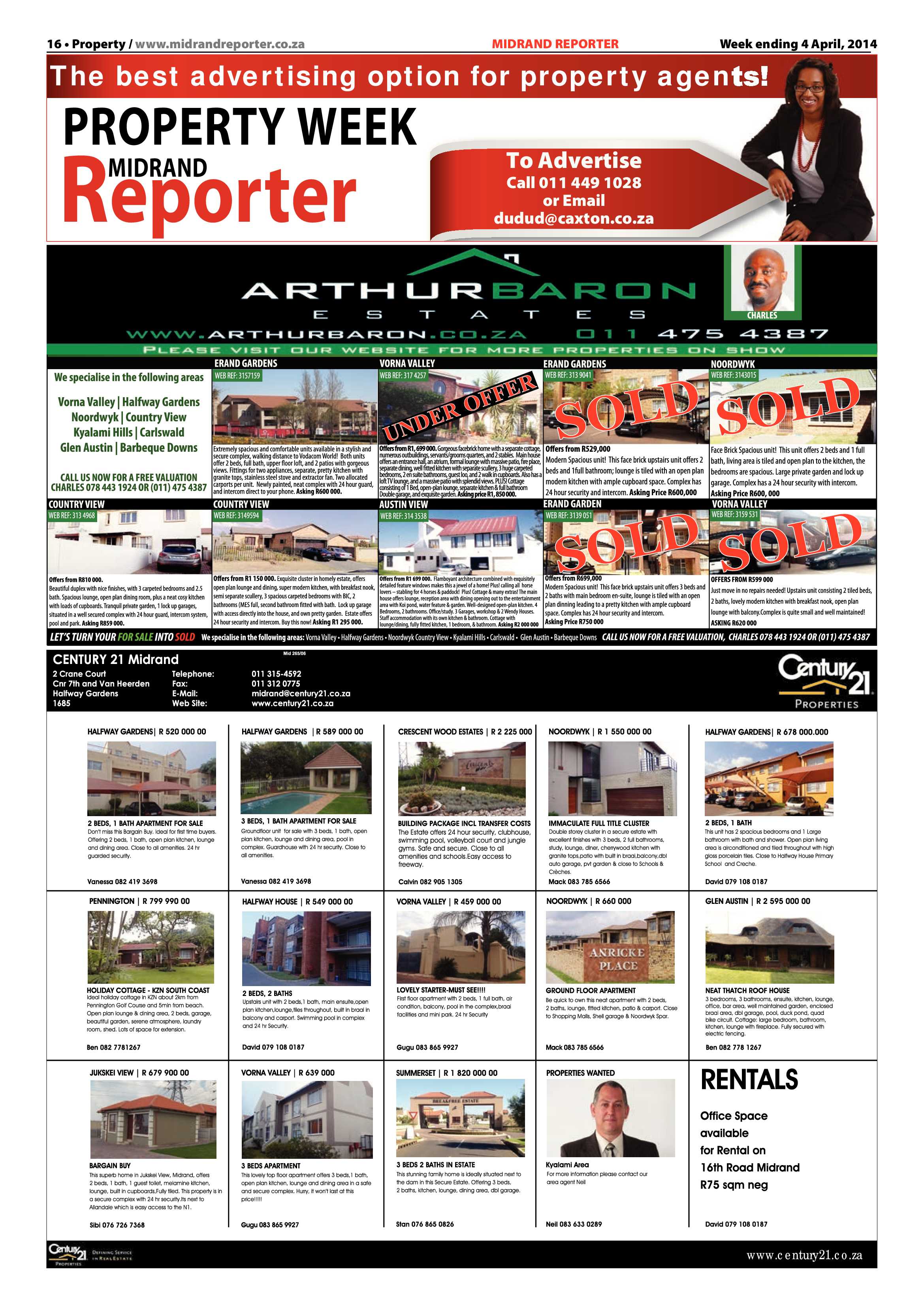 Midrand Reporter 04 April 2014 page 16