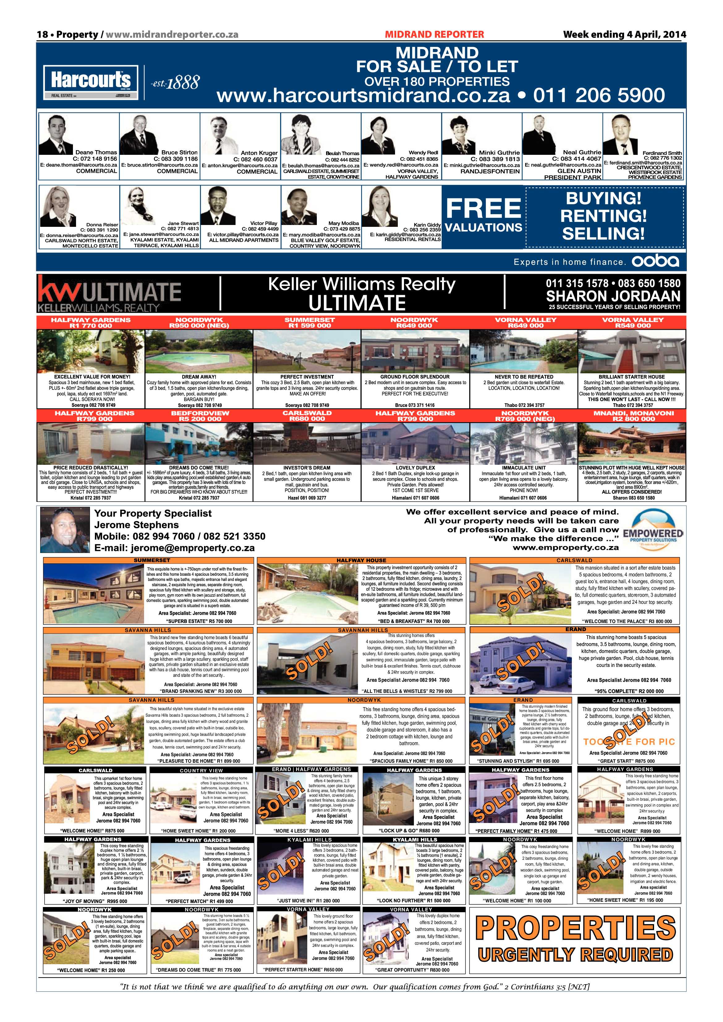 Midrand Reporter 04 April 2014 page 18