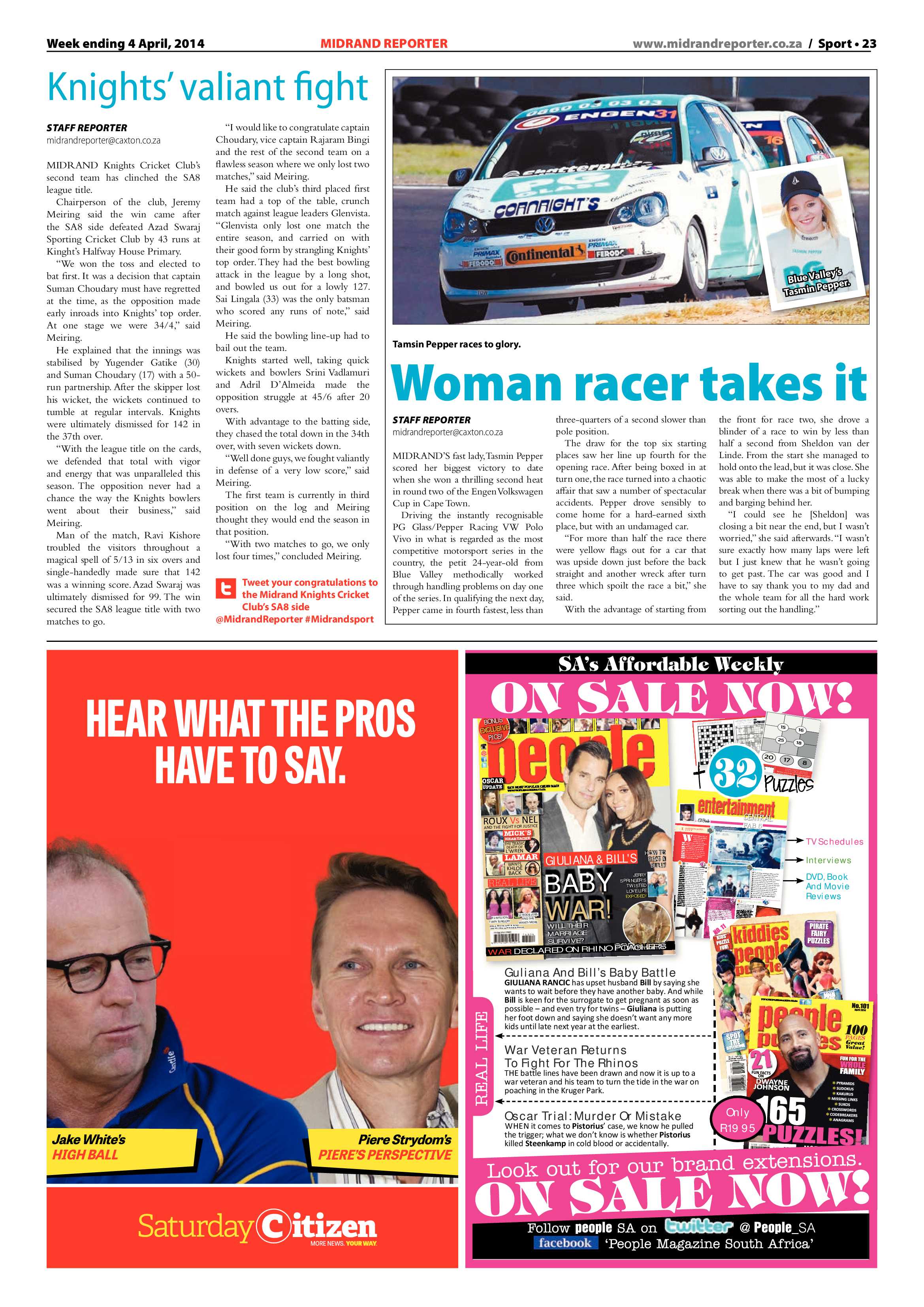 Midrand Reporter 04 April 2014 page 23