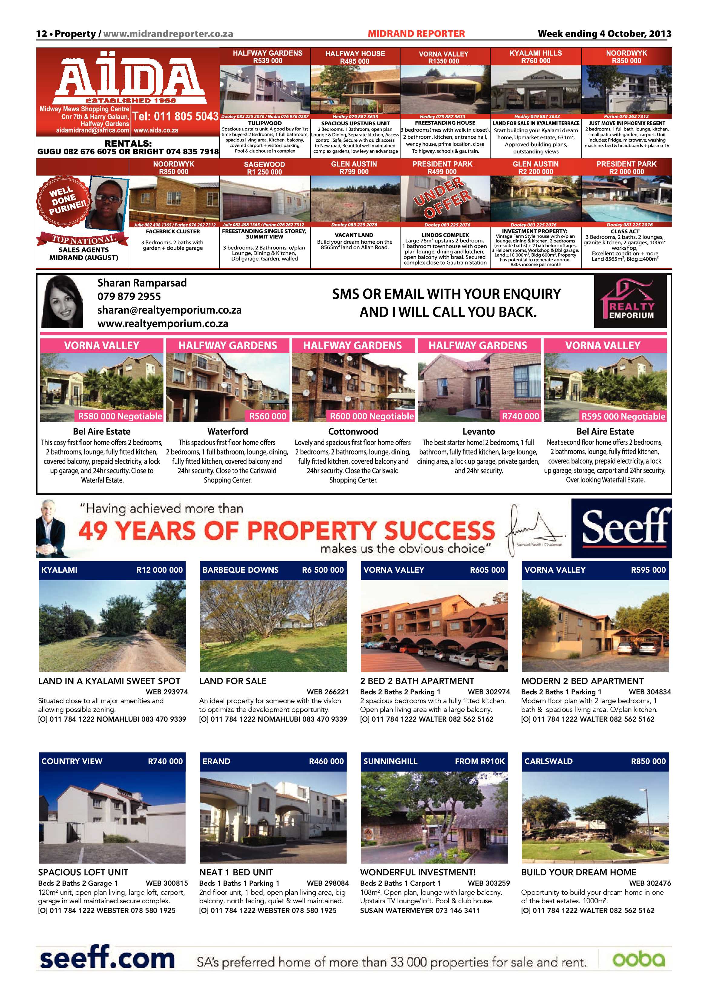 Midrand Reporter 04 October 2013 page 12