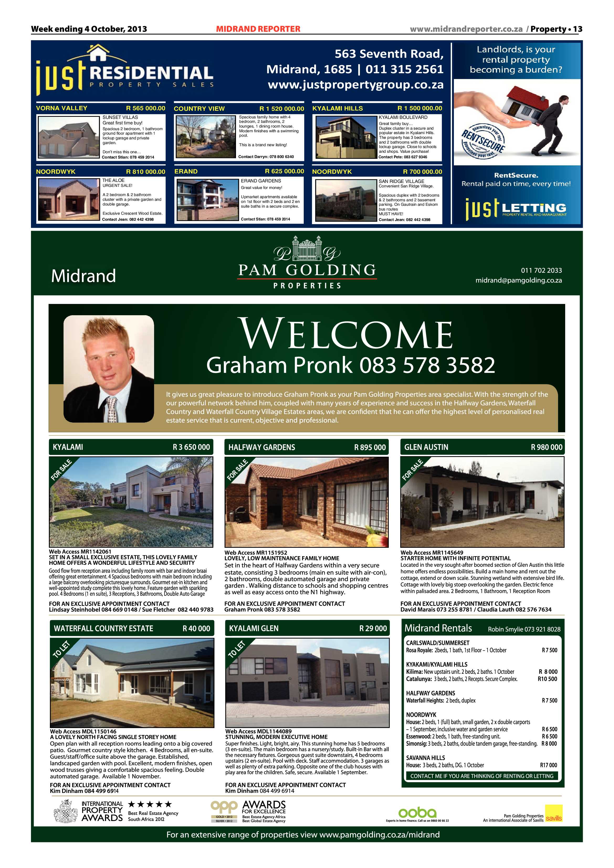 Midrand Reporter 04 October 2013 page 13
