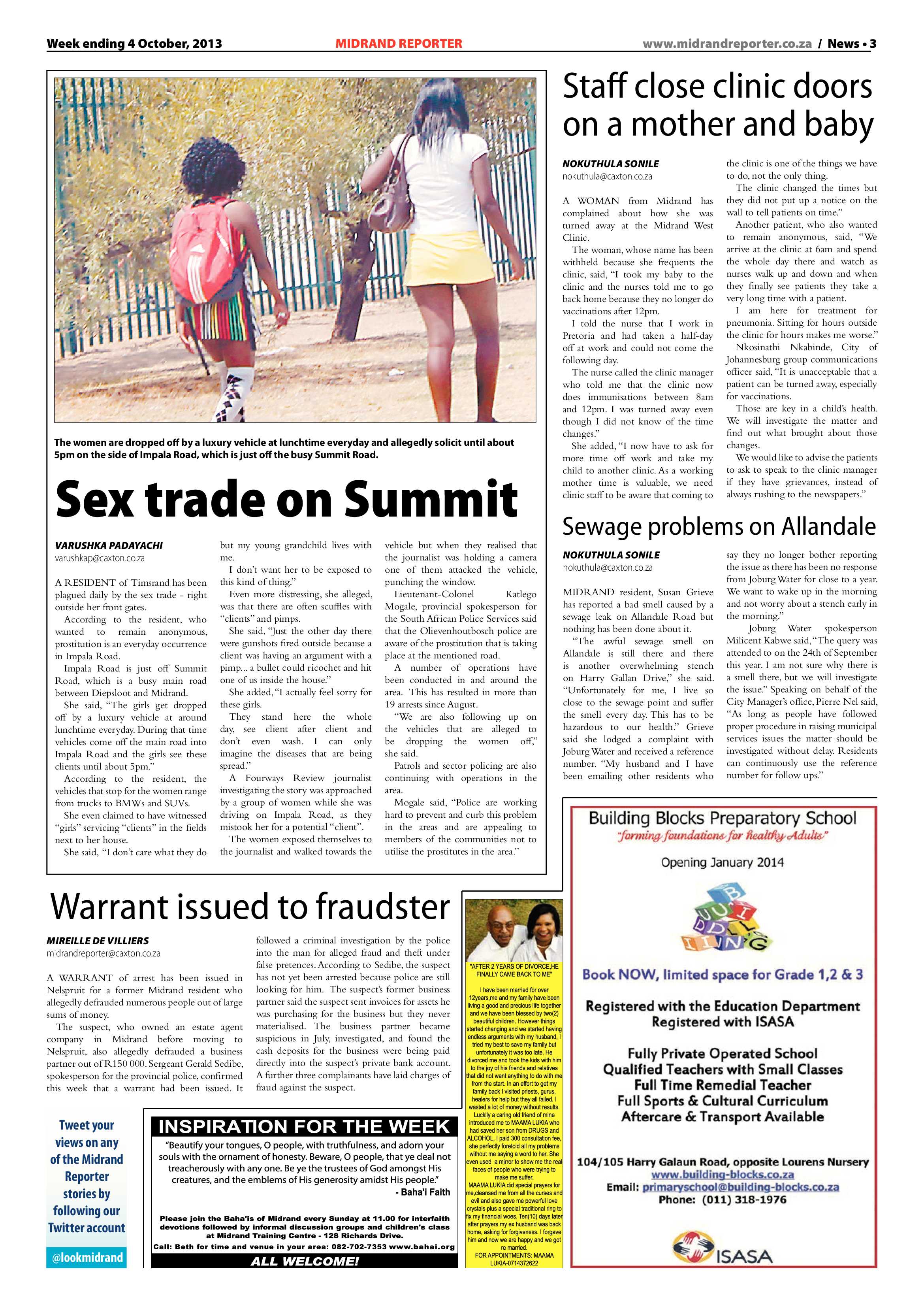 Midrand Reporter 04 October 2013 page 3
