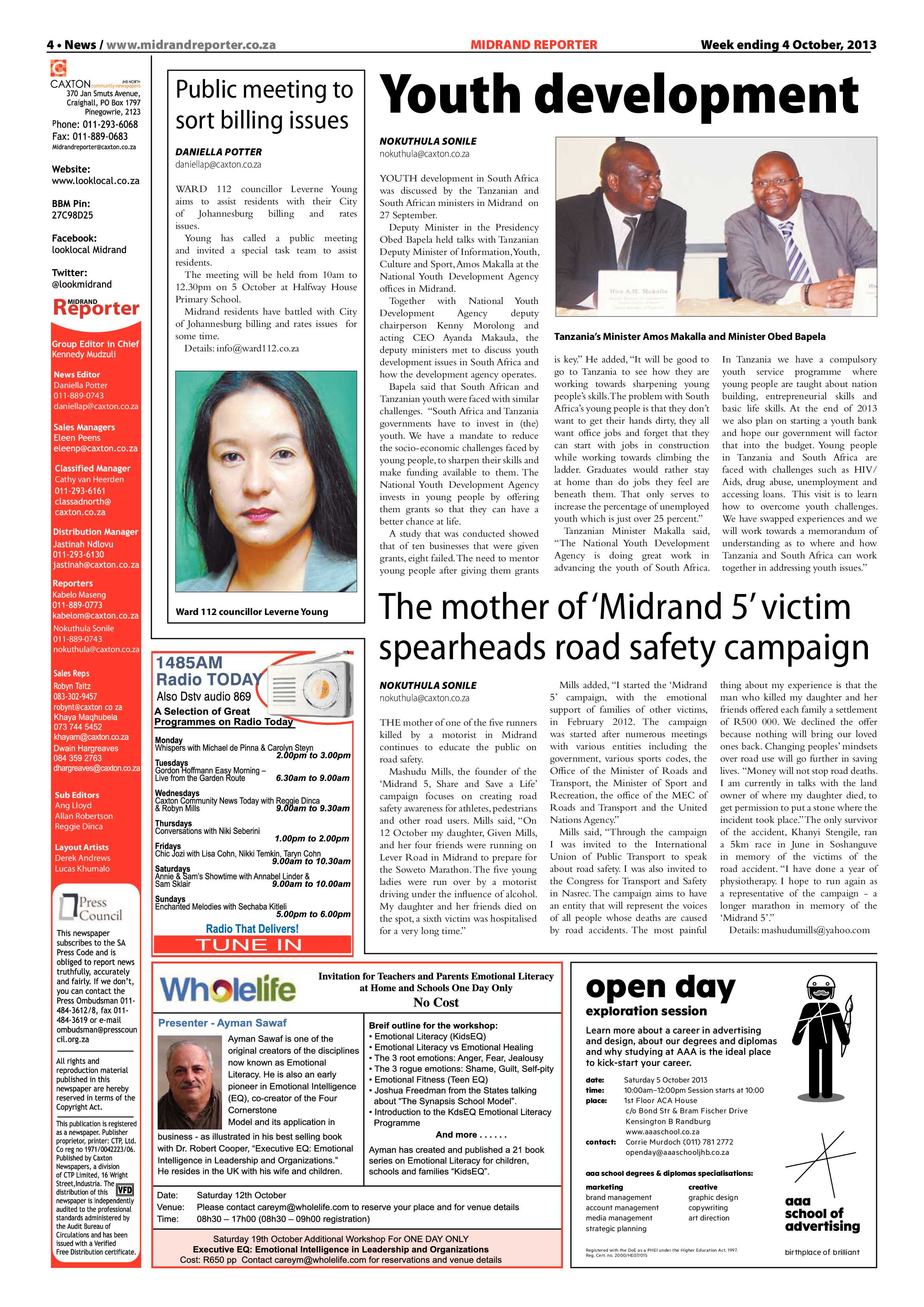Midrand Reporter 04 October 2013 page 4