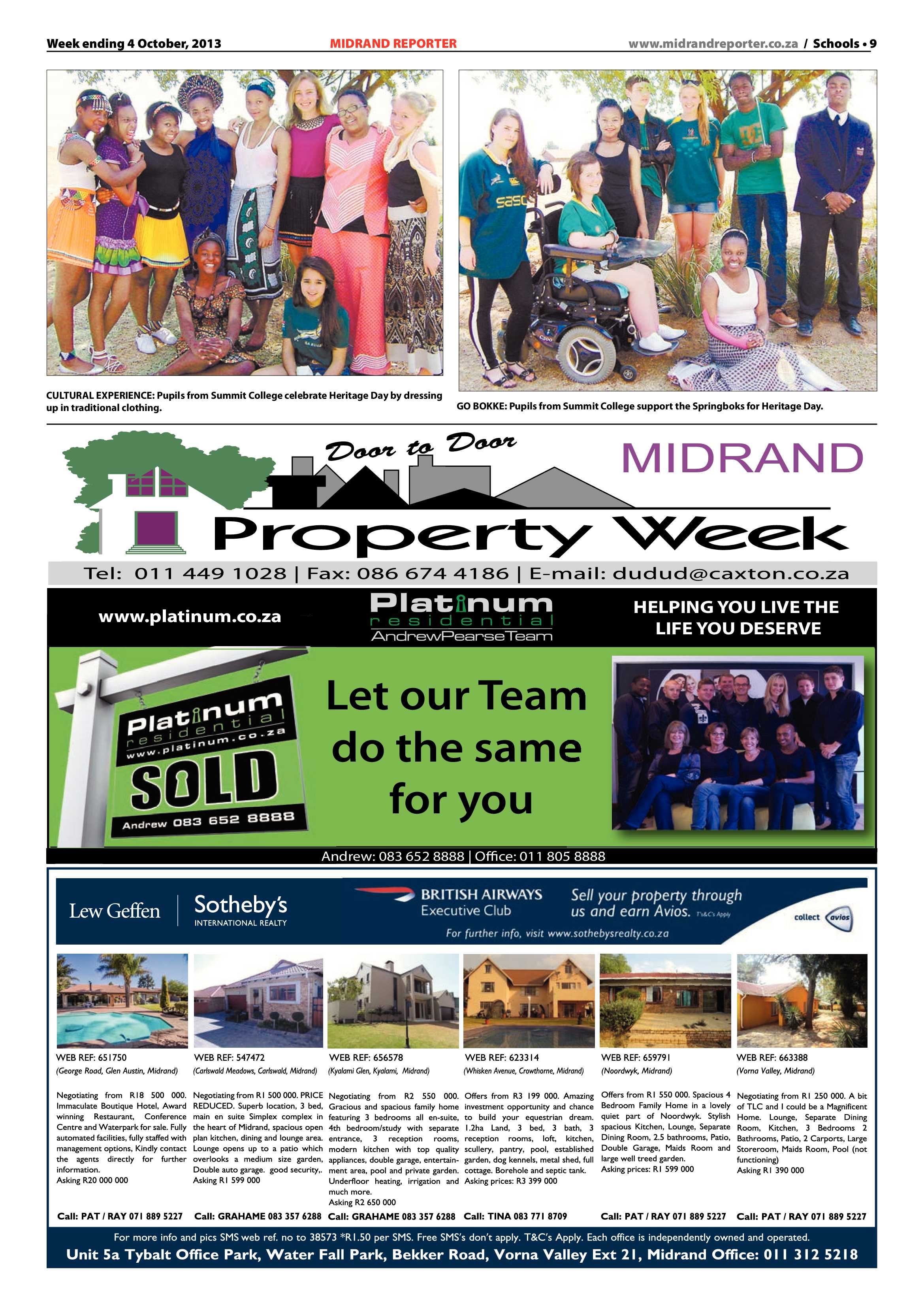 Midrand Reporter 04 October 2013 page 9