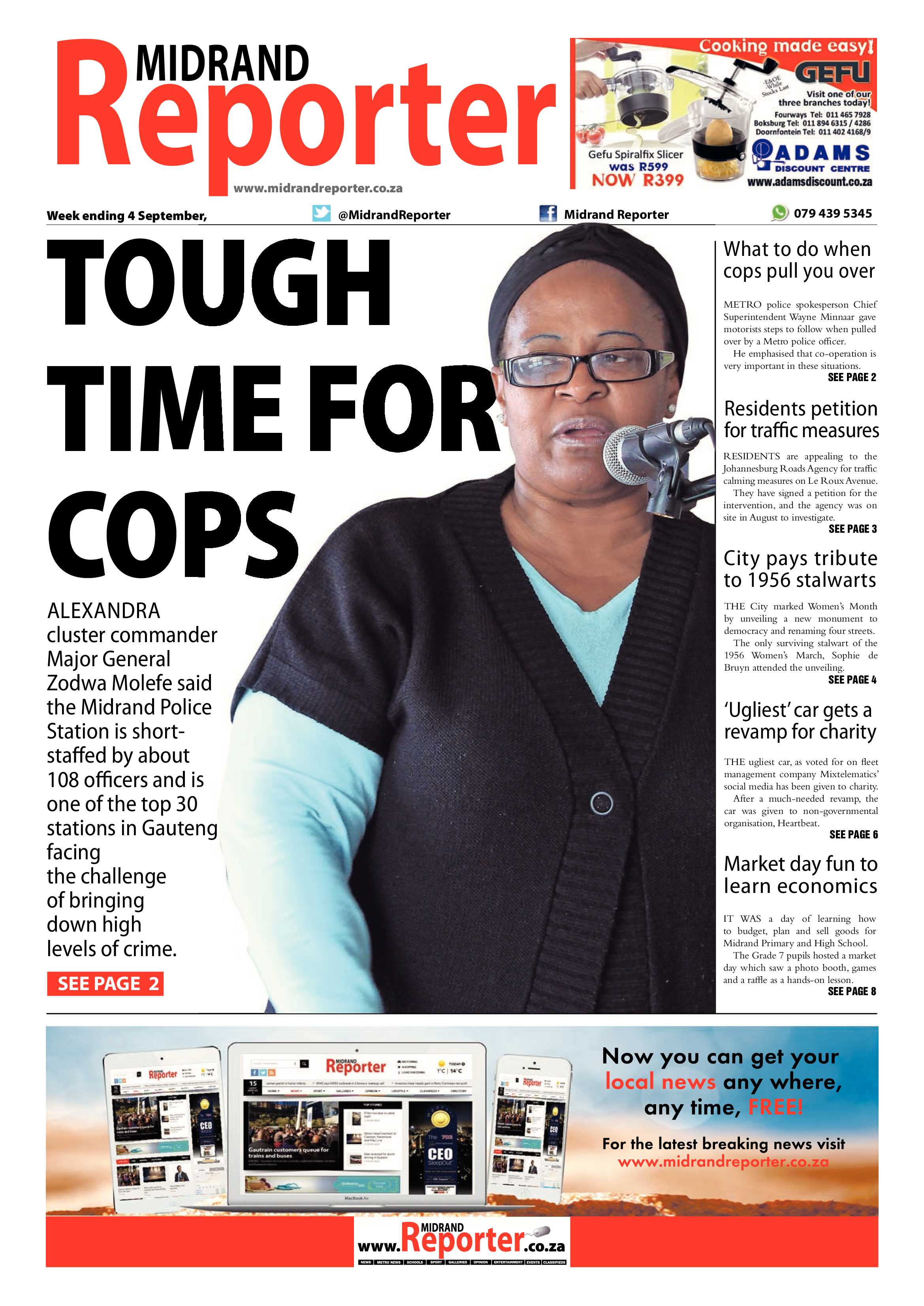 Midrand Reporter 04 September 2015 page 1