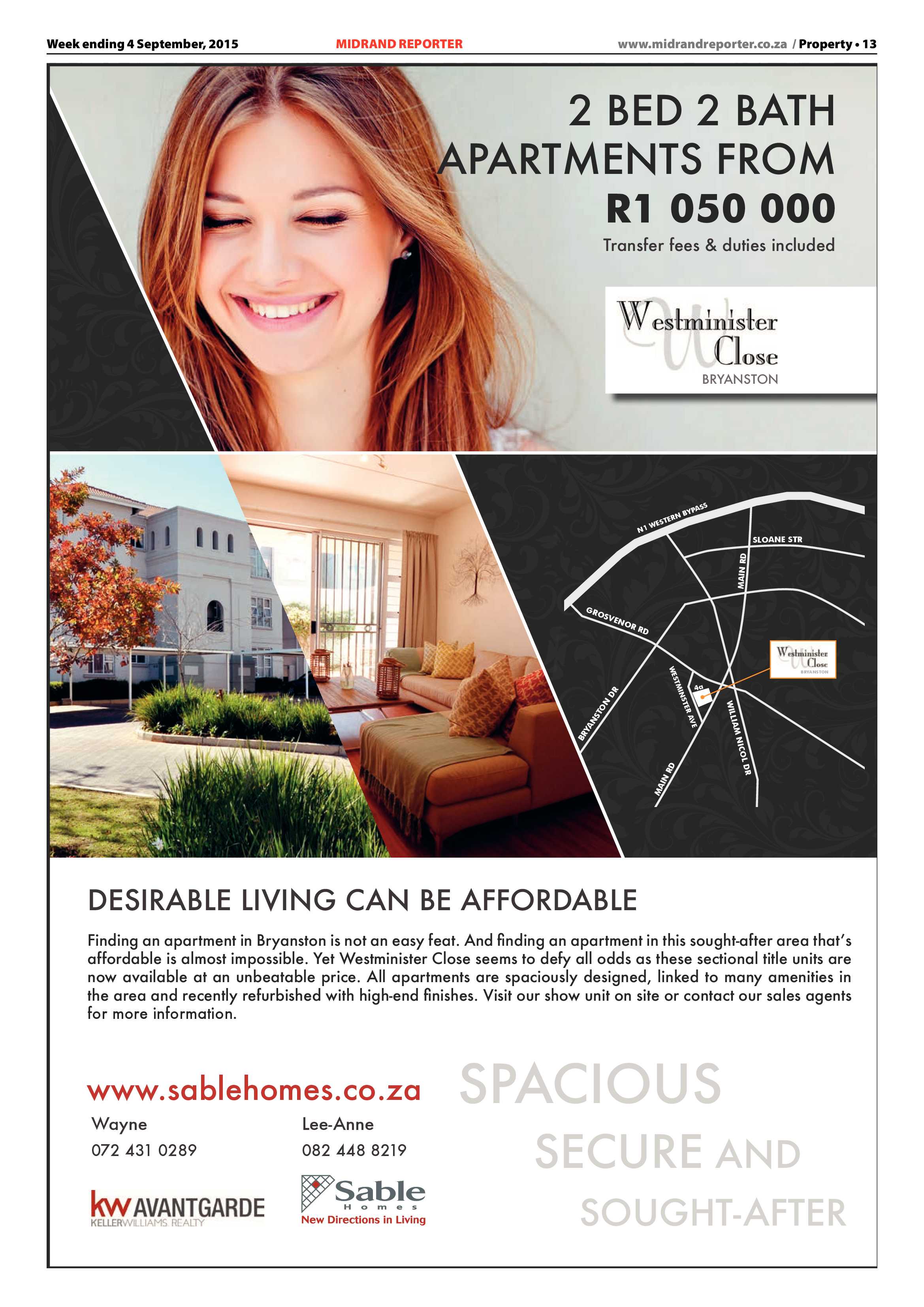 Midrand Reporter 04 September 2015 page 13